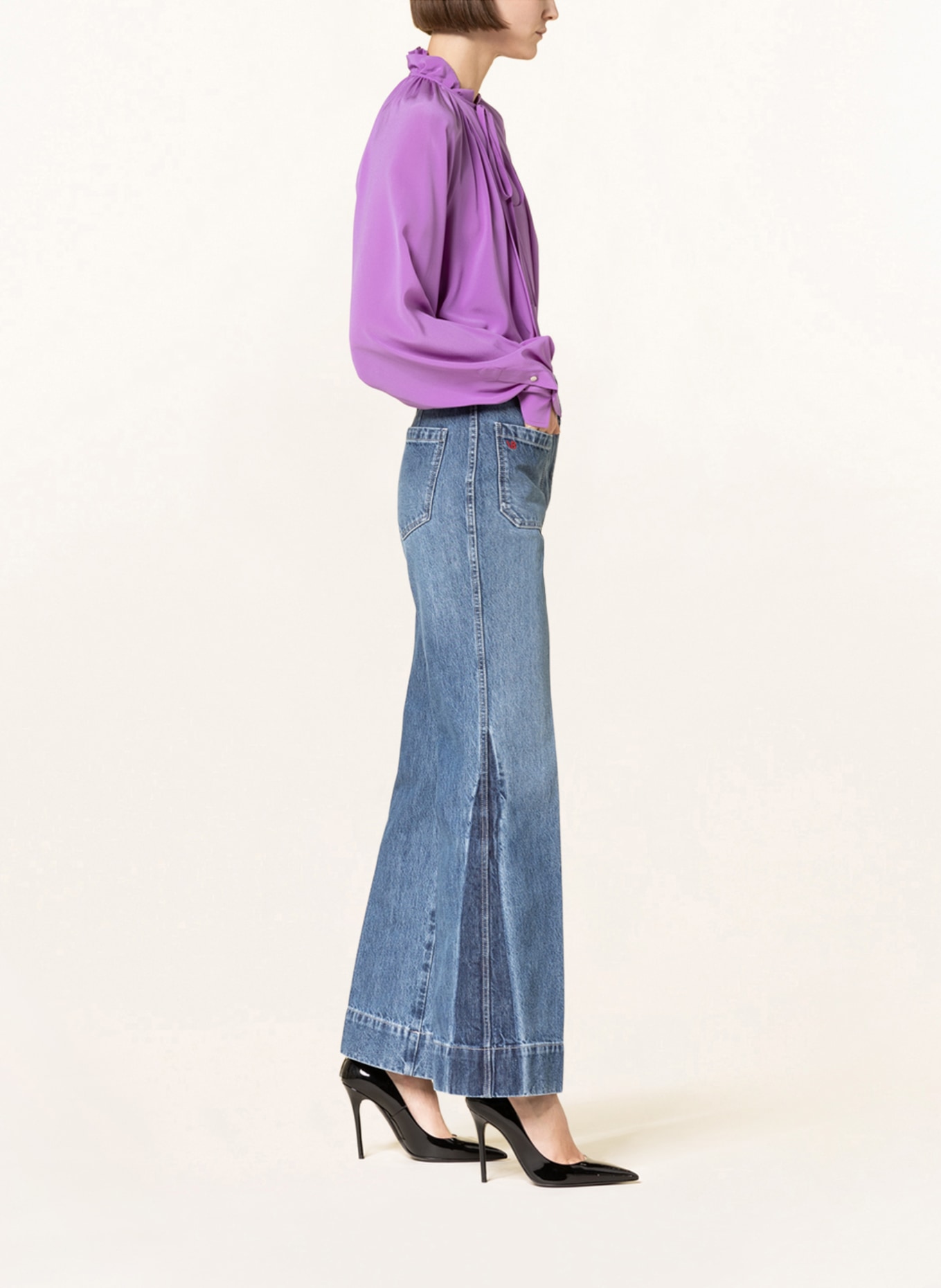 VICTORIABECKHAM Flared jeans ALINA , Color: 8230 Shadow Wash (Image 4)