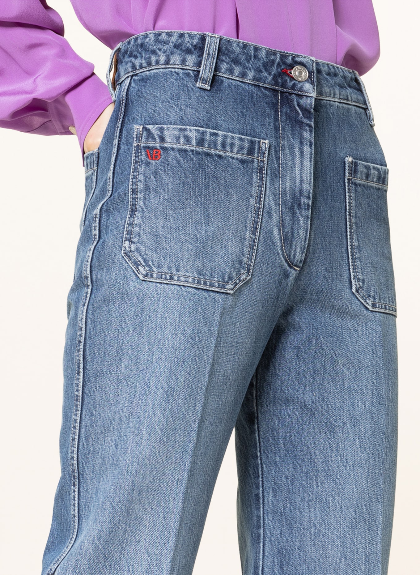 VICTORIABECKHAM Flared jeans ALINA , Color: 8230 Shadow Wash (Image 5)