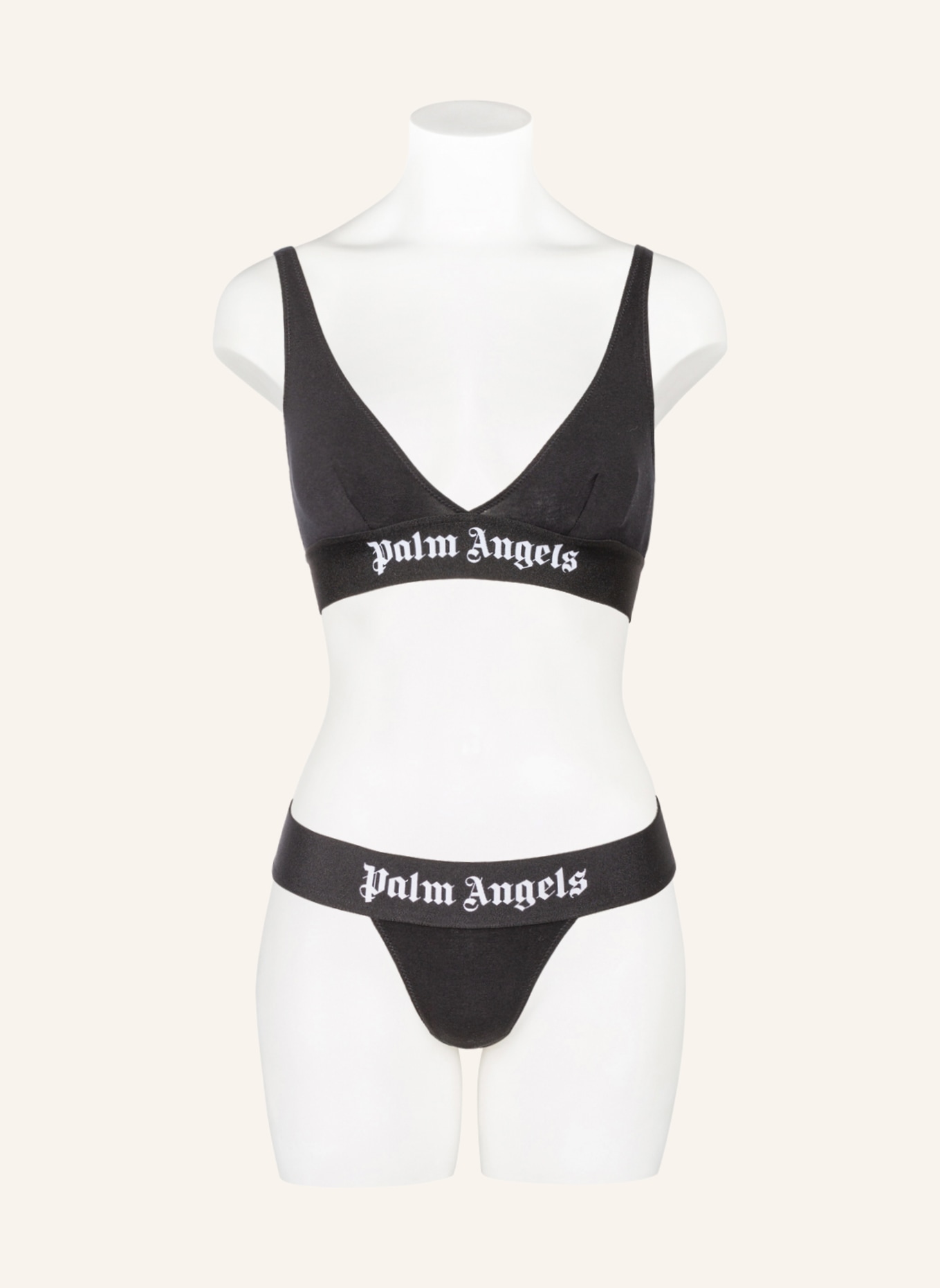 Palm Angels Triangle bra in black
