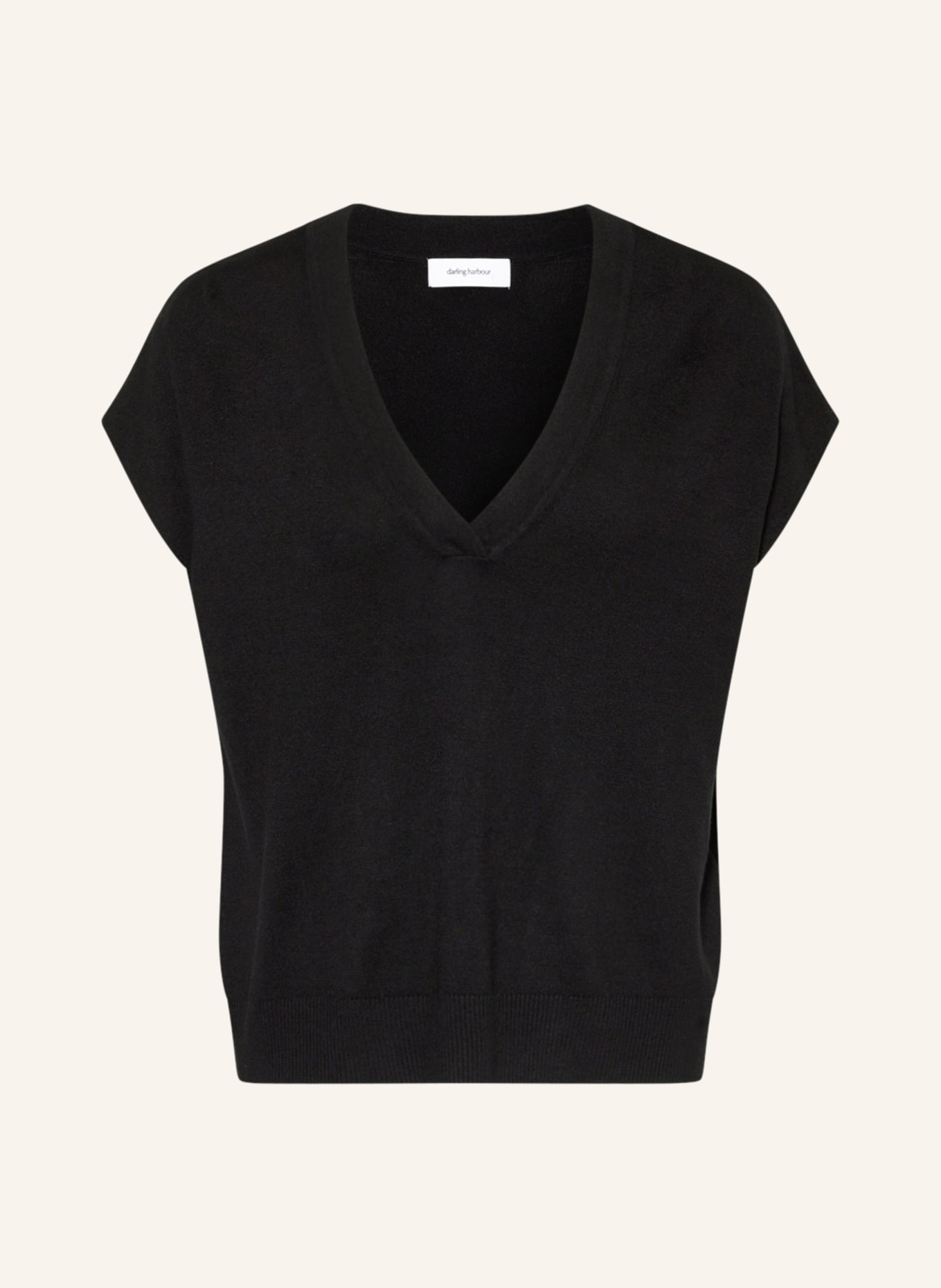 darling harbour Sweater vest , Color: BLACK (Image 1)