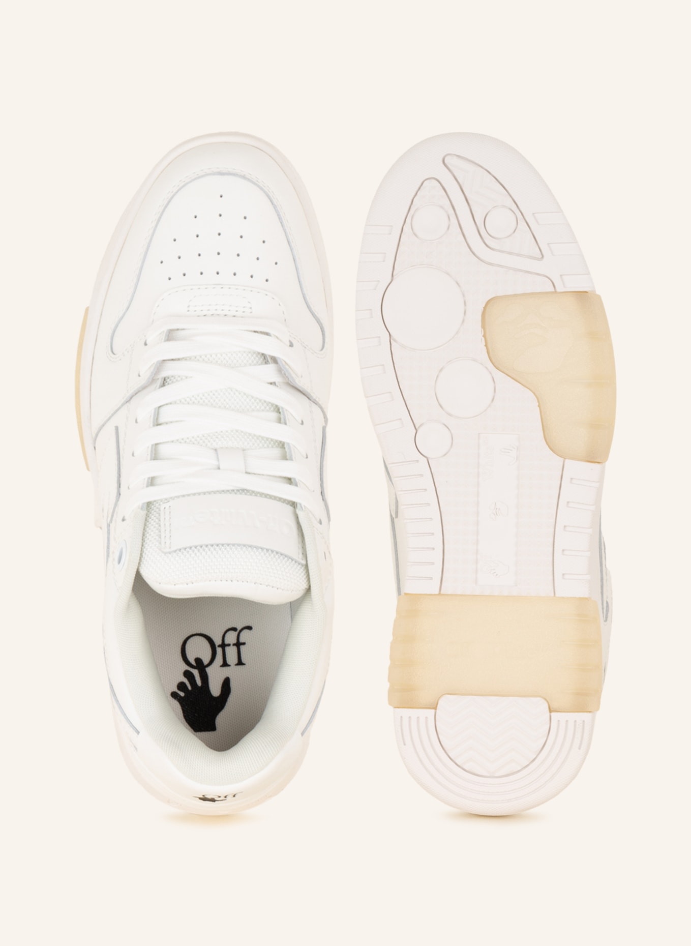 Off-White Sneakersy na platformie OUT OF OFFICE , Kolor: BIAŁY (Obrazek 5)