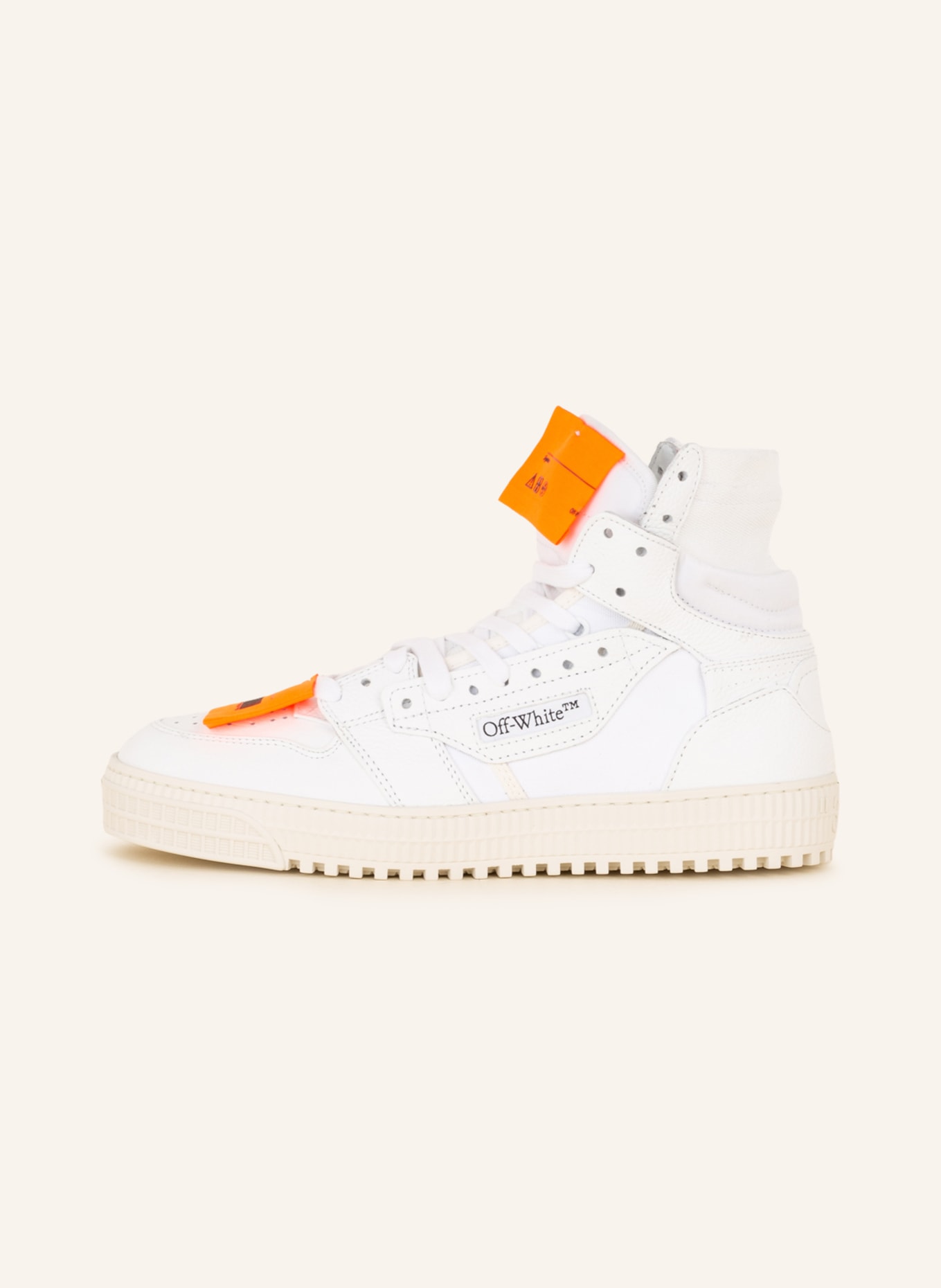 Off-White High-top sneakers OFF COURT, Color: WHITE/ NEON ORANGE (Image 4)