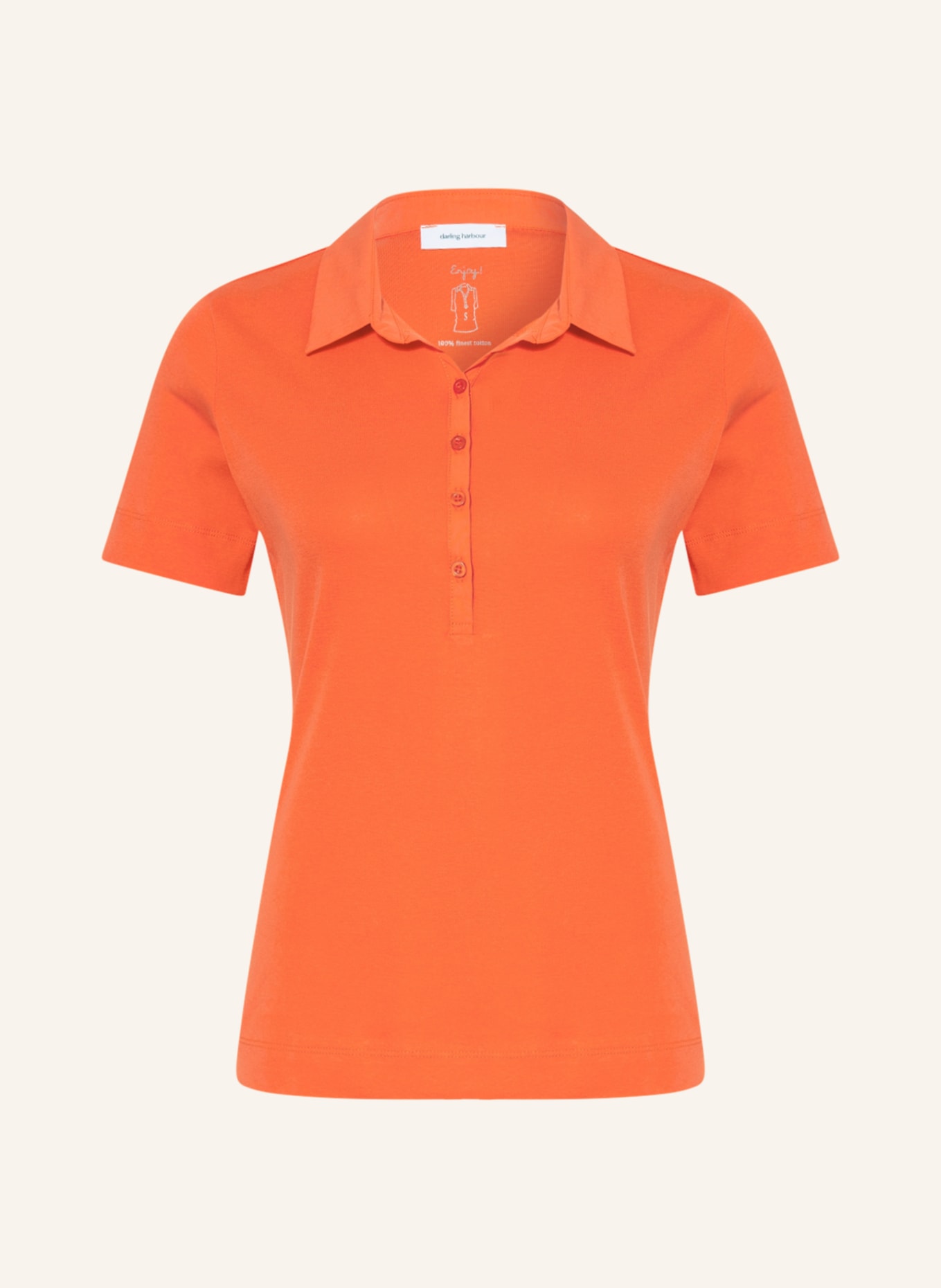 darling harbour Jersey polo shirt, Color: ORANGE (Image 1)