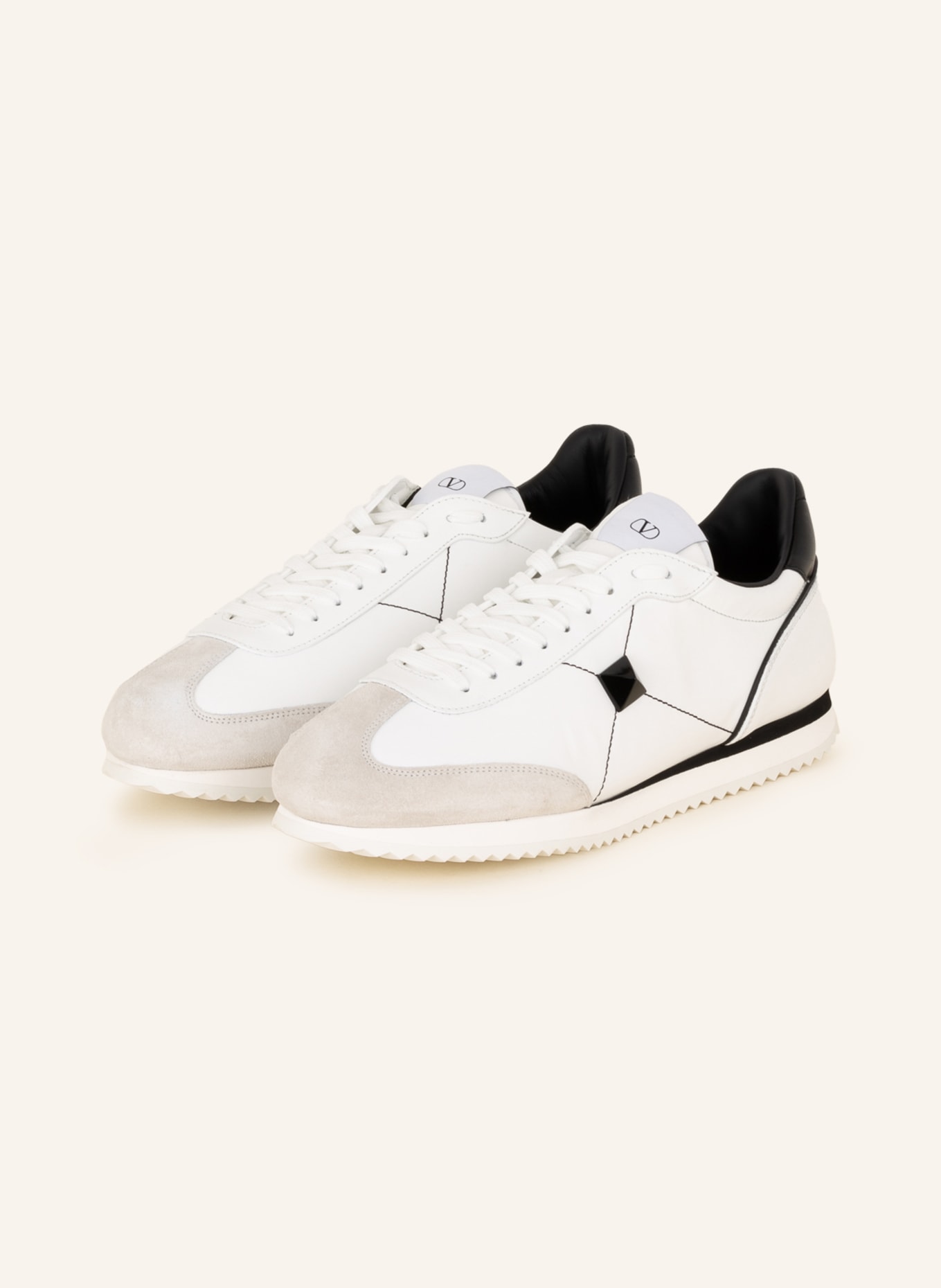 Valentino white mens sneakers cheap