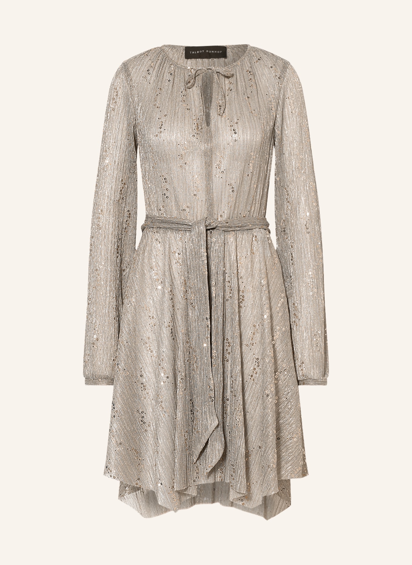 TALBOT RUNHOF Kleid GOYABA1 mit Glanzgarn und Pailletten, Farbe: GOLD (Bild 1)