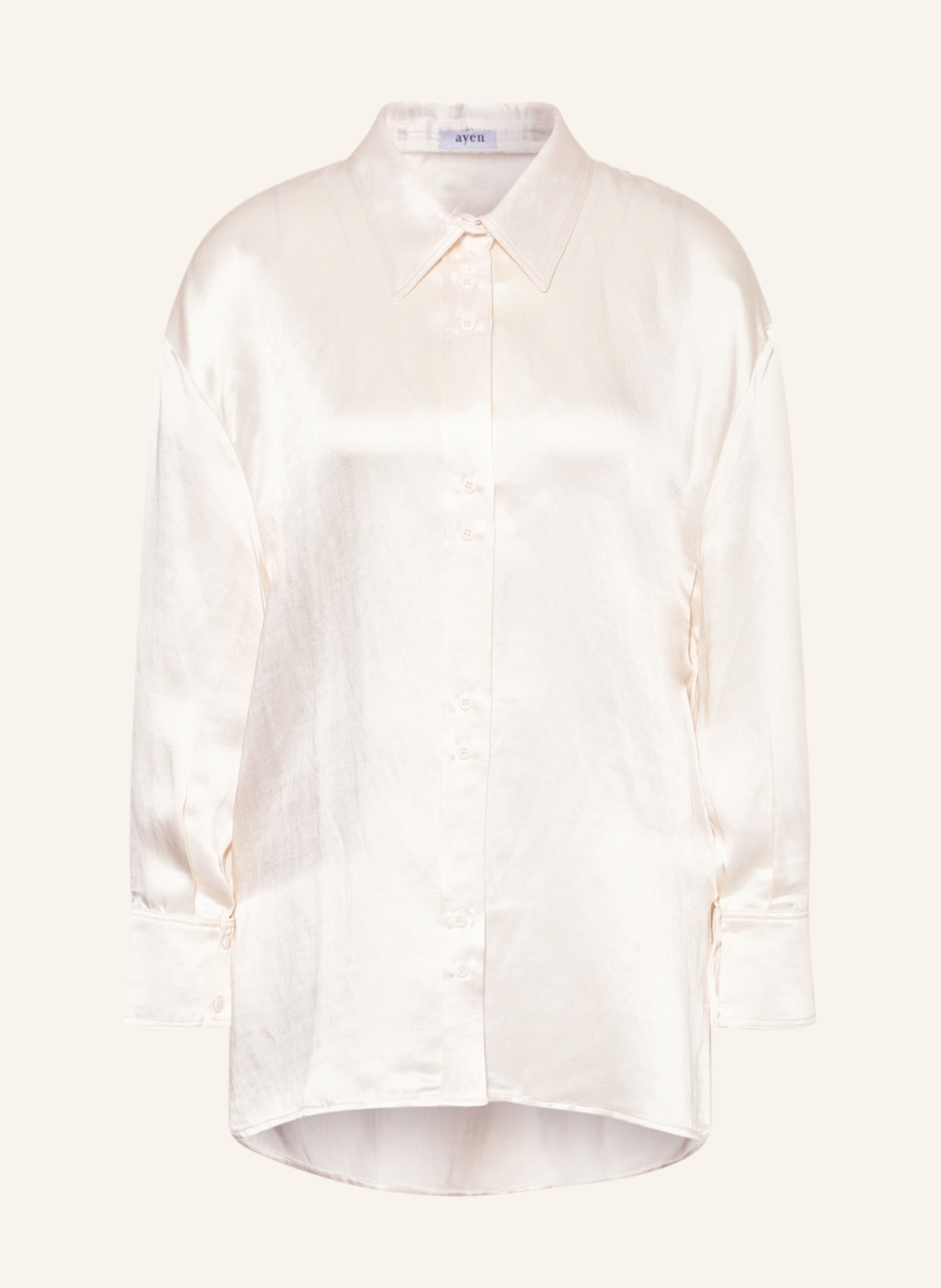 ayen Shirt blouse with linen, Color: CREAM (Image 1)