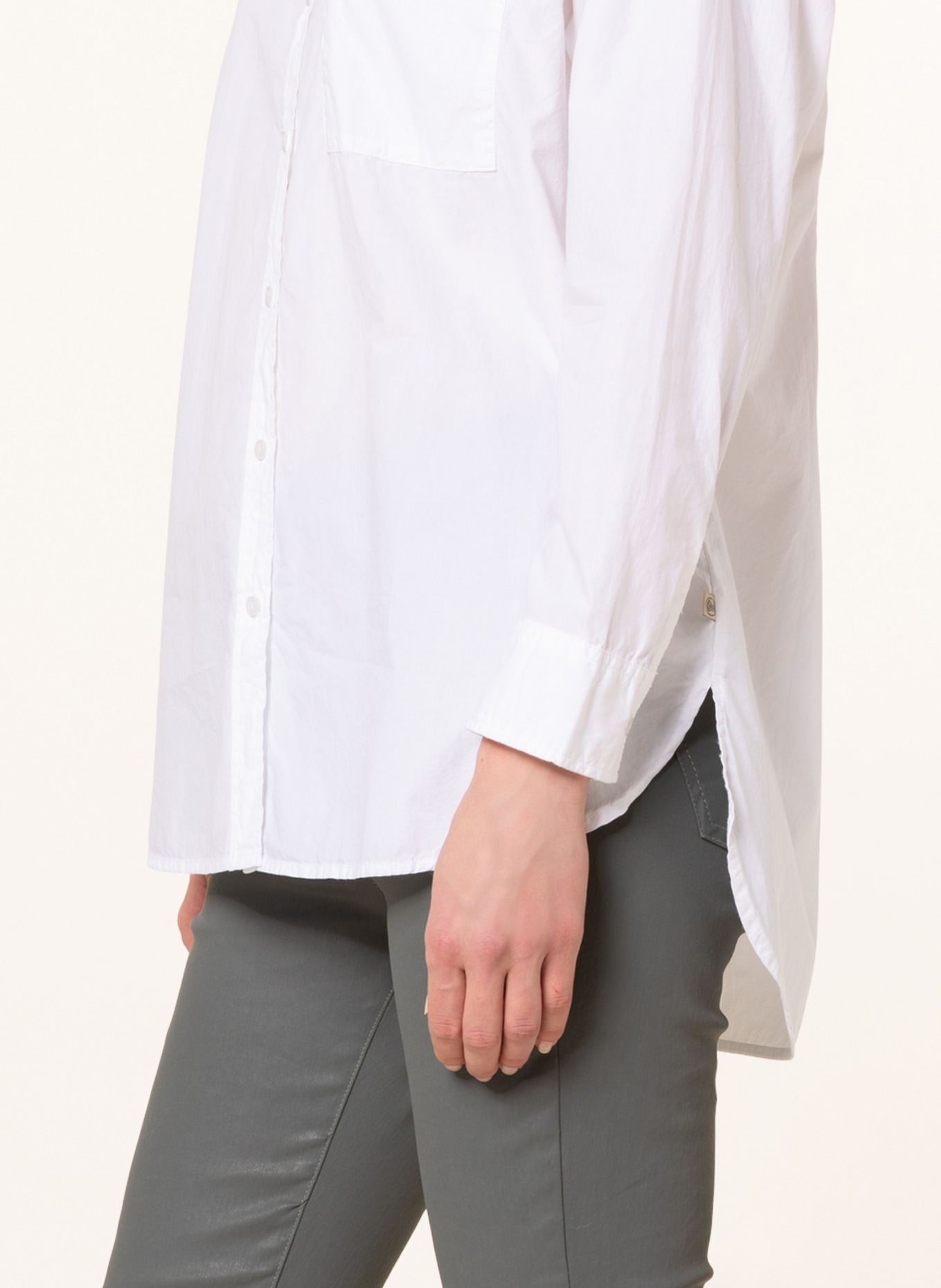 Herrlicher Oversized shirt blouse LELOU, Color: WHITE (Image 4)