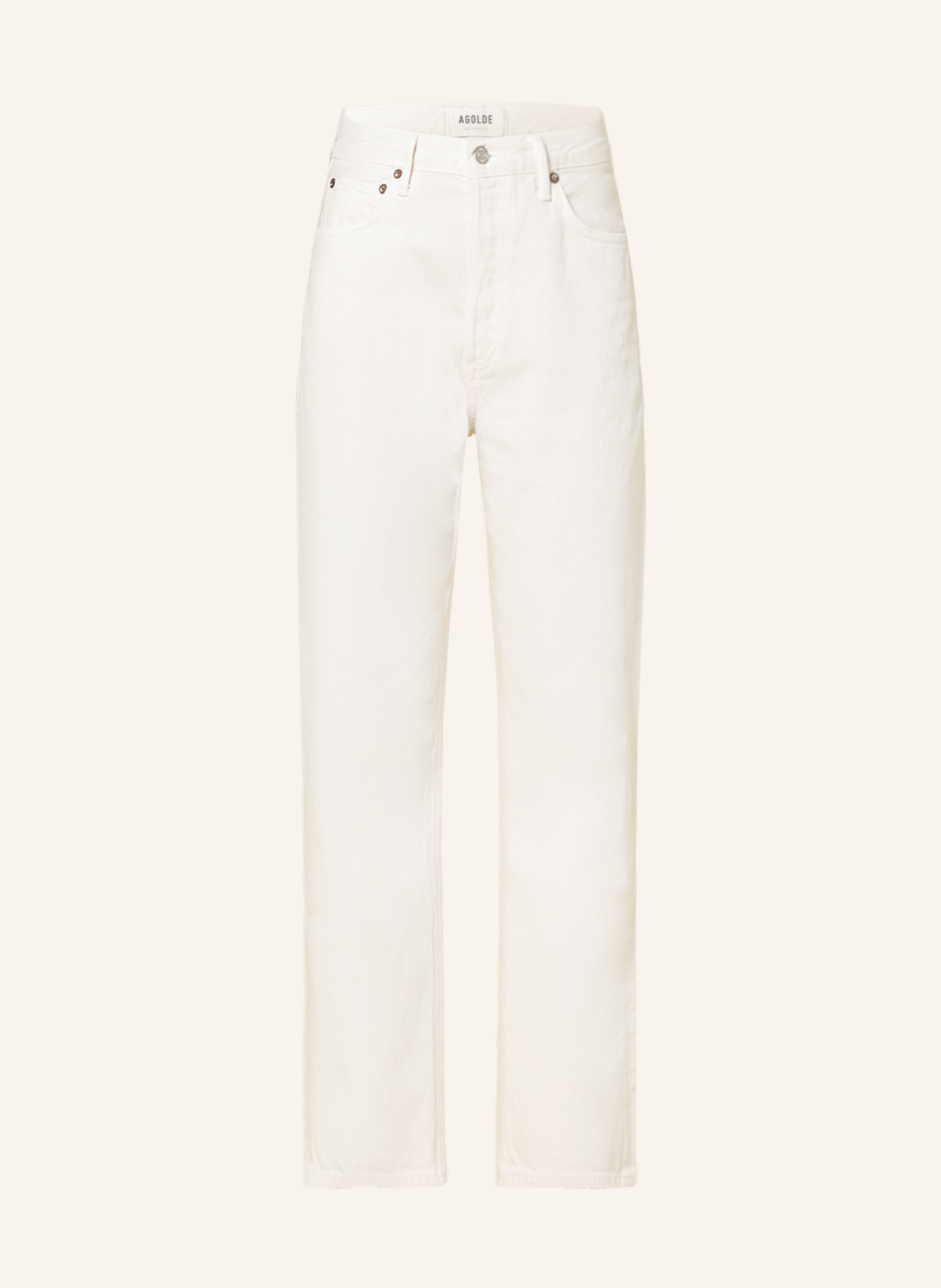 AGOLDE Straight Jeans 90S PINCH WAIST, Farbe: Drum off white (Bild 1)