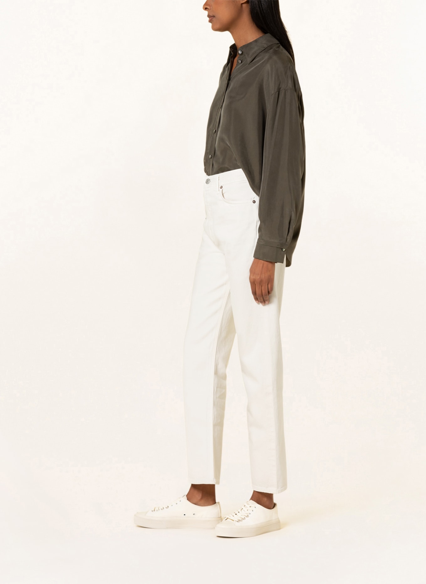 AGOLDE Straight jeans 90S PINCH WAIST, Color: Drum off white (Image 4)