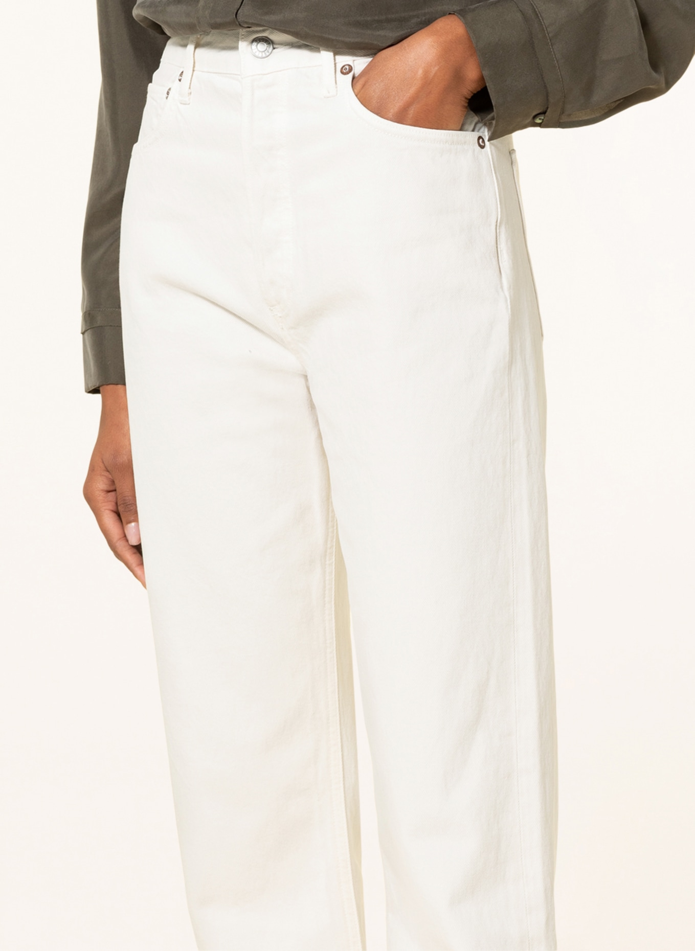 AGOLDE Straight jeans 90S PINCH WAIST, Color: Drum off white (Image 5)