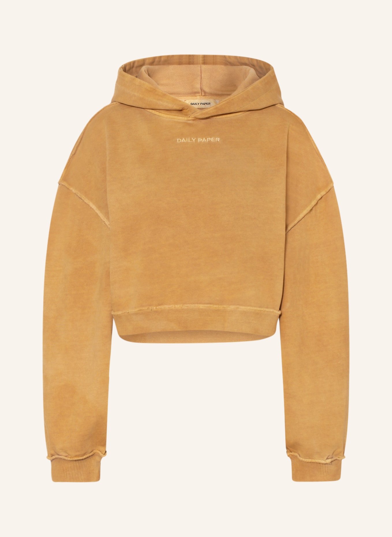 DAILY PAPER Cropped hoodie HODIERNA, Color: COGNAC (Image 1)