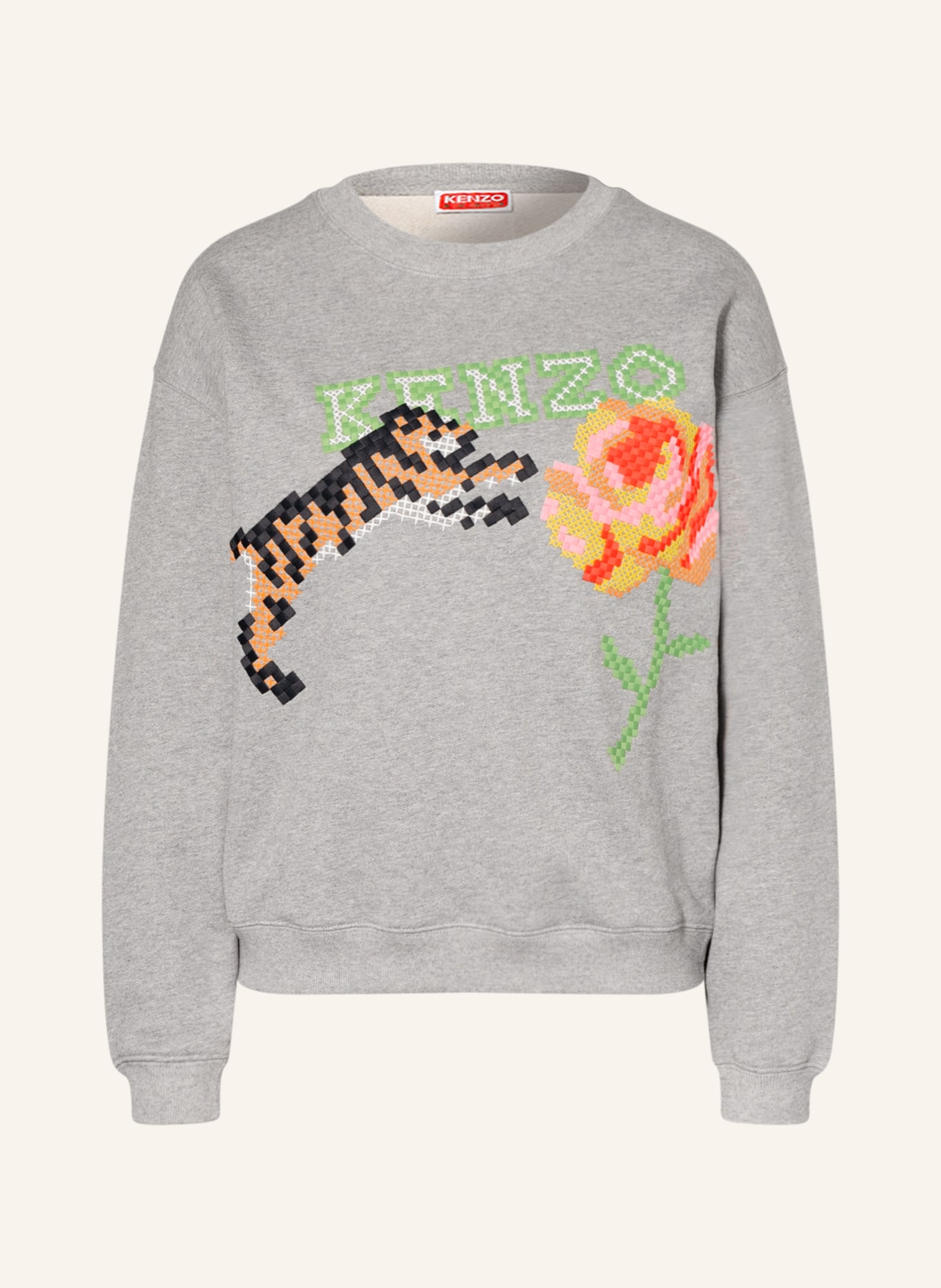 KENZO Sweatshirt, Color: GRAY/ GREEN/ BLACK (Image 1)