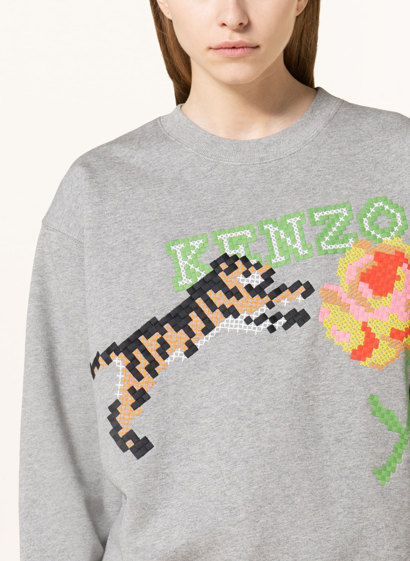 KENZO Sweatshirt, Farbe: GRAU/ GRÜN/ SCHWARZ (Bild 4)