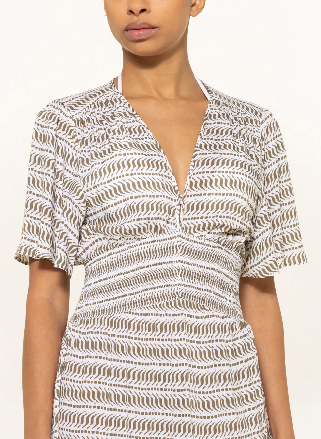 heidi klein Beach dress RUM POINT in white khaki