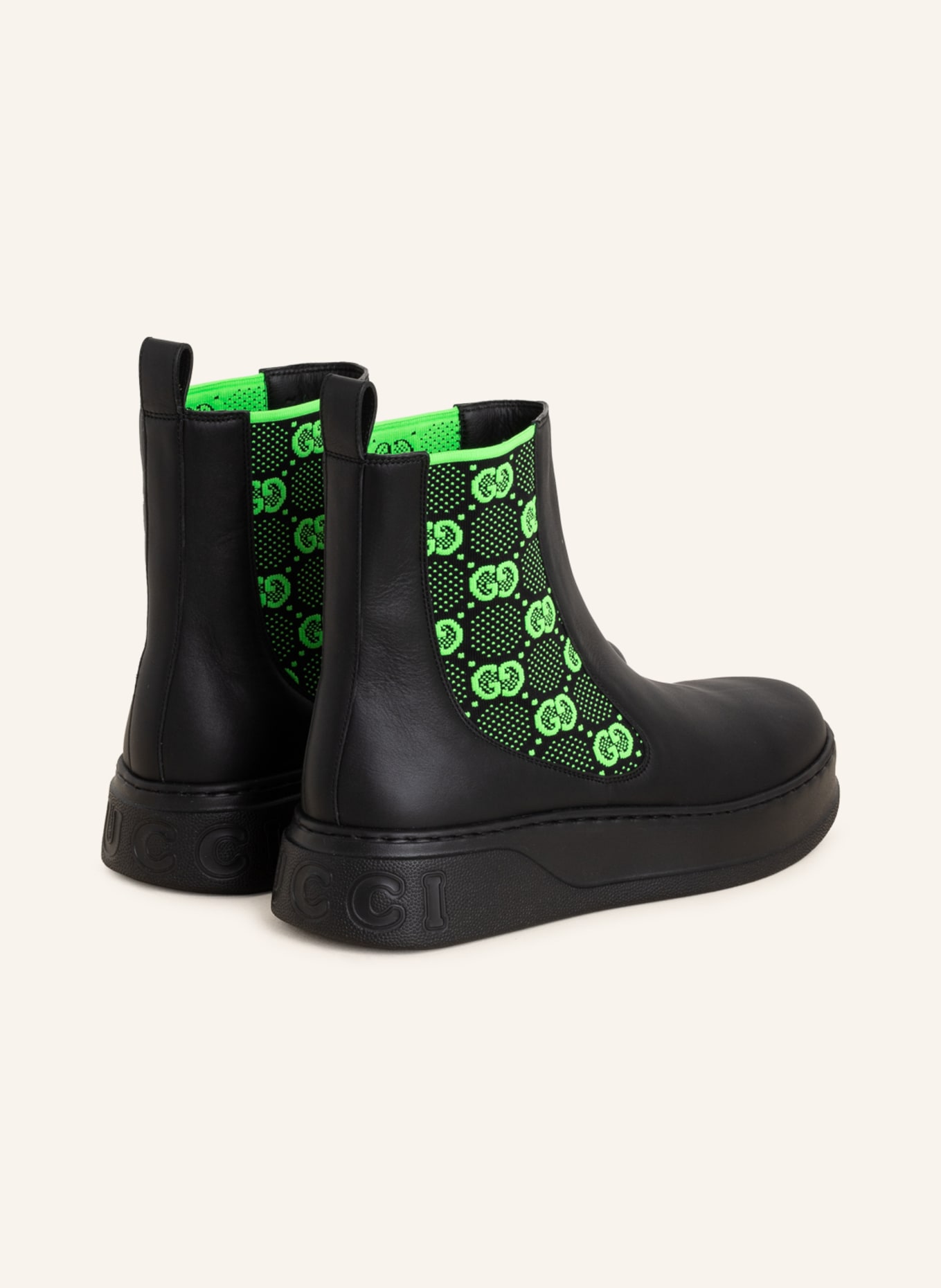 Gucci boots green discount