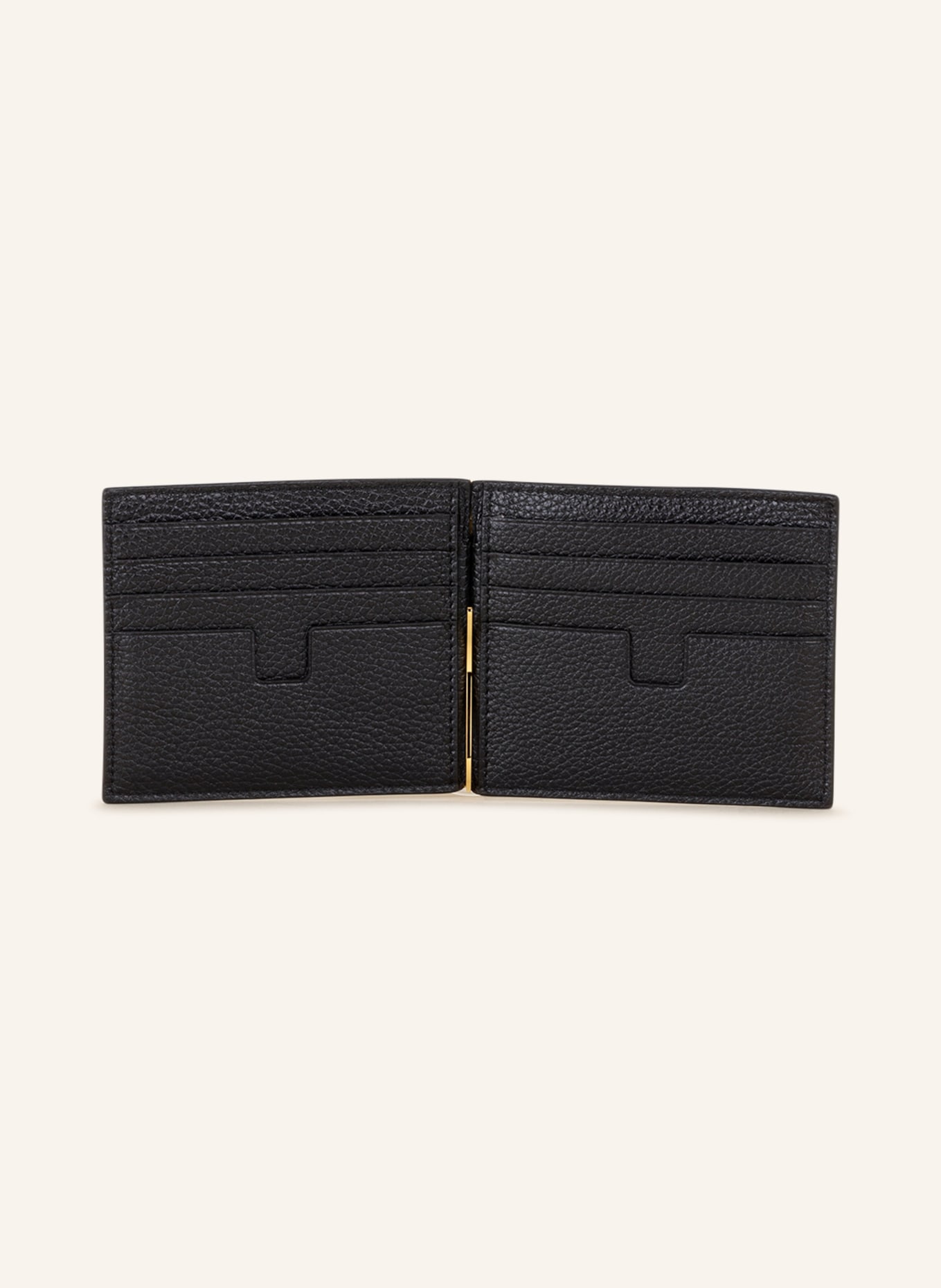 TOM FORD Wallet with gold clip, Color: BLACK (Image 3)