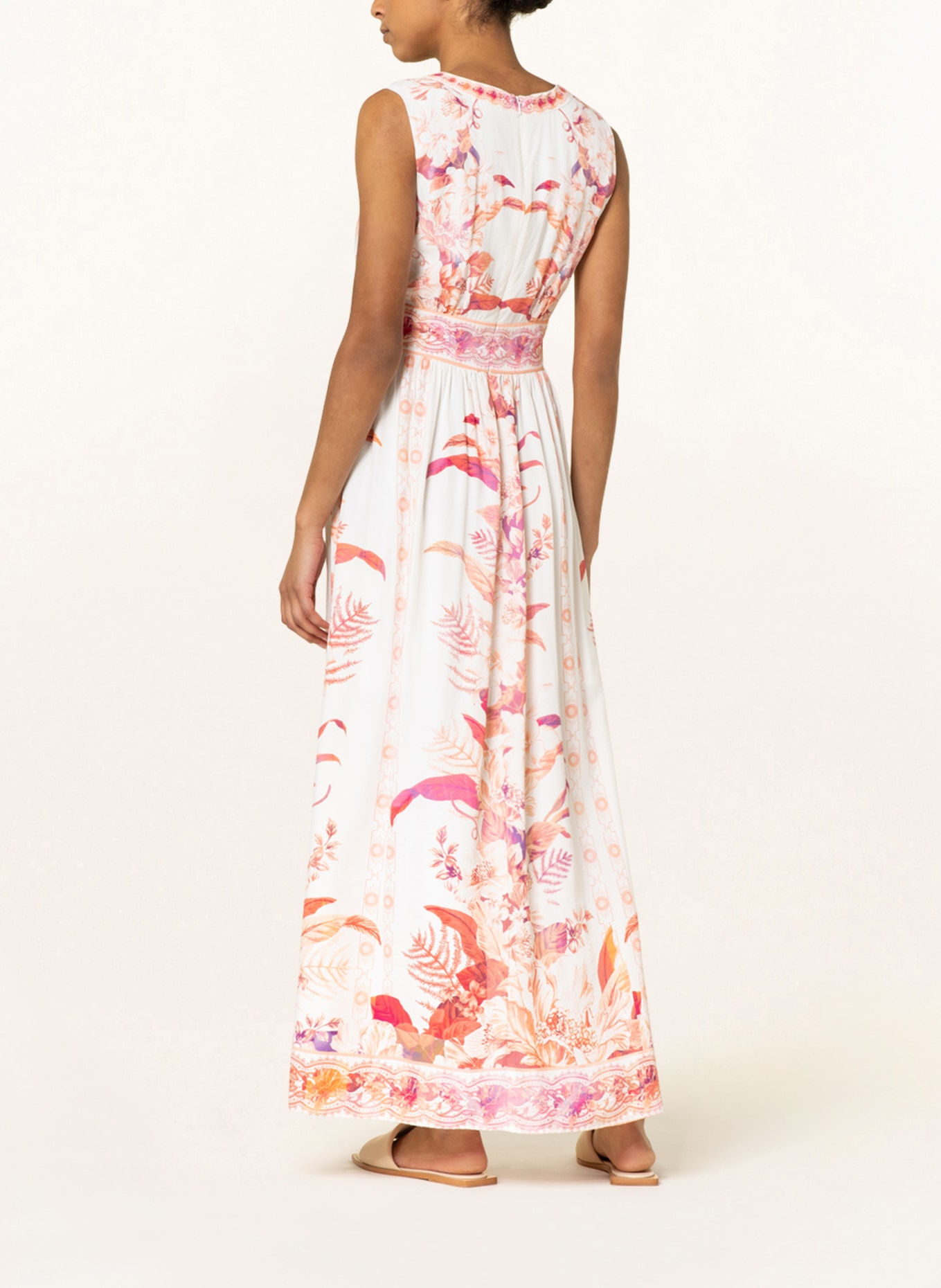 GUESS Dress GISEL, Color: WHITE/ ORANGE/ PINK (Image 3)