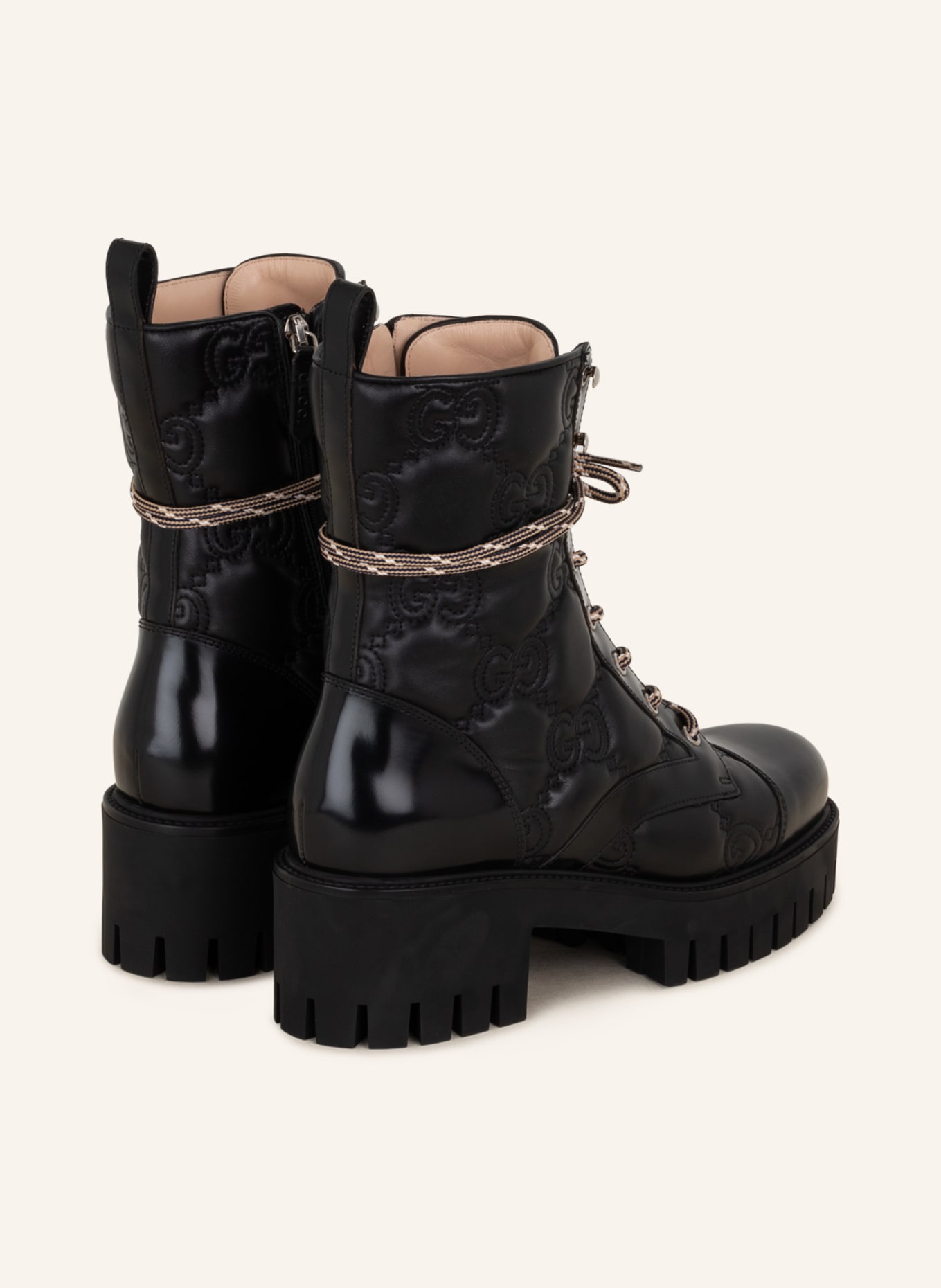 GUCCI Lace-up boots, Color: 1000 NERO/NERO/NERO (Image 2)
