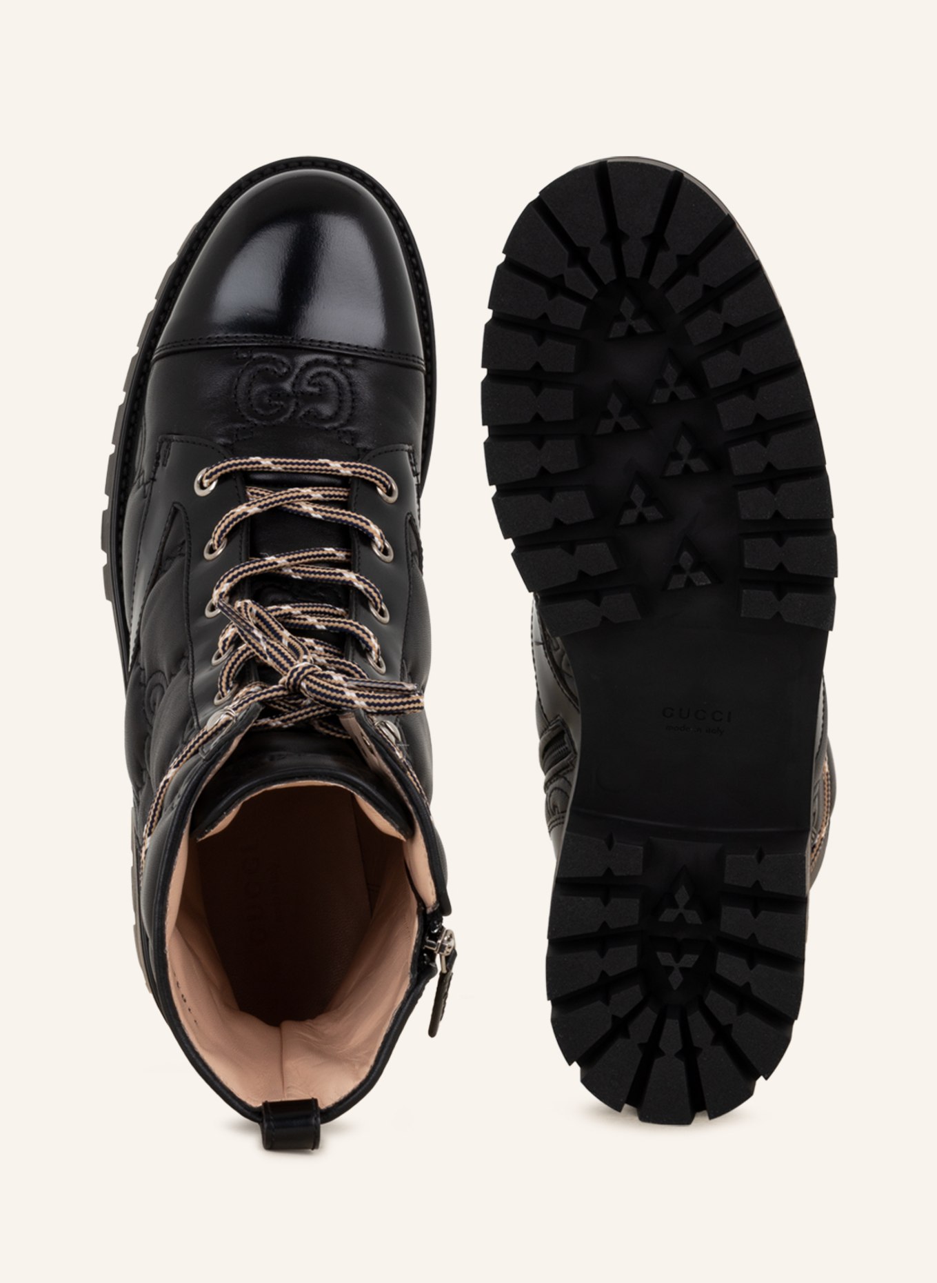 GUCCI Lace-up boots, Color: 1000 NERO/NERO/NERO (Image 6)