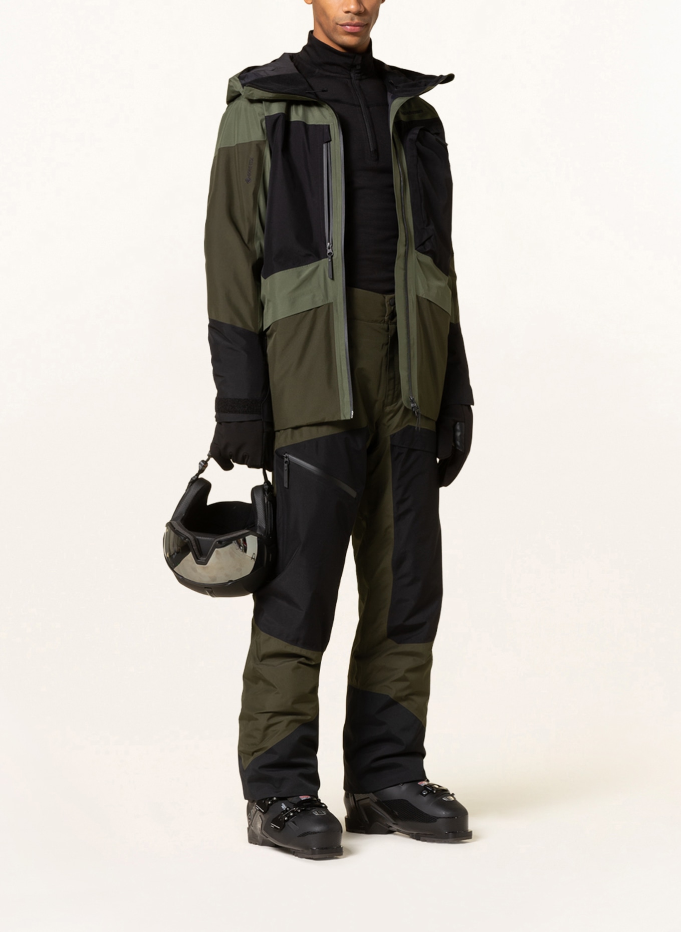 Peak Performance Ski jacket GRAVITY GTX, Color: KHAKI/ BLACK (Image 2)