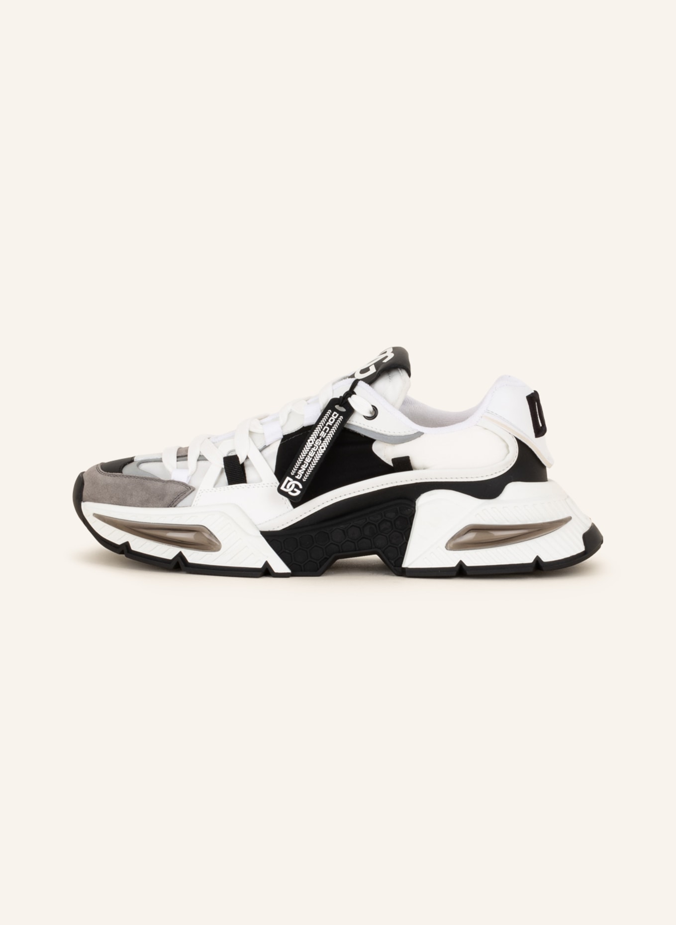 DOLCE & GABBANA Sneakers AIRMASTER, Color: WHITE/ BLACK (Image 4)