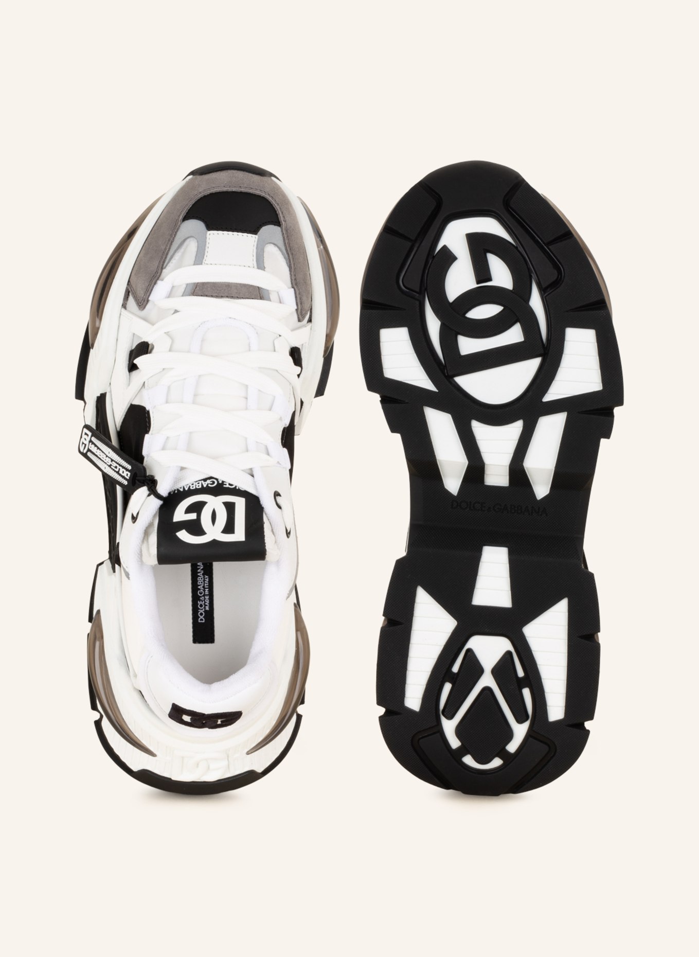DOLCE & GABBANA Sneaker AIRMASTER, Farbe: WEISS/ SCHWARZ (Bild 5)