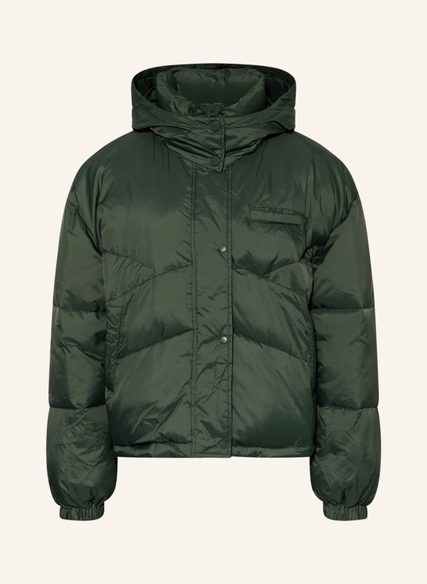 American Vintage Quilted jacket, Color: GREEN (Image 1)