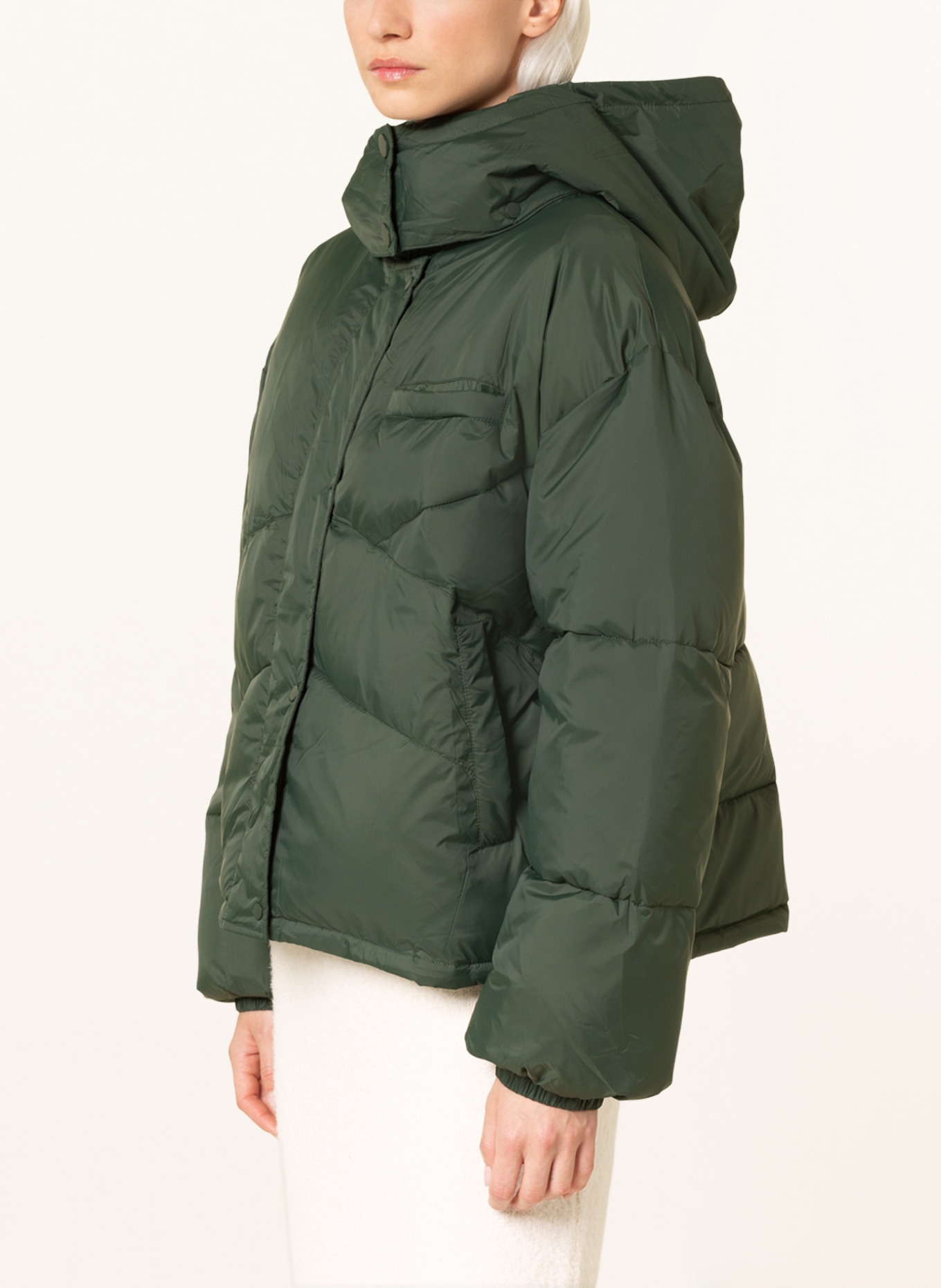 American Vintage Quilted jacket, Color: GREEN (Image 6)