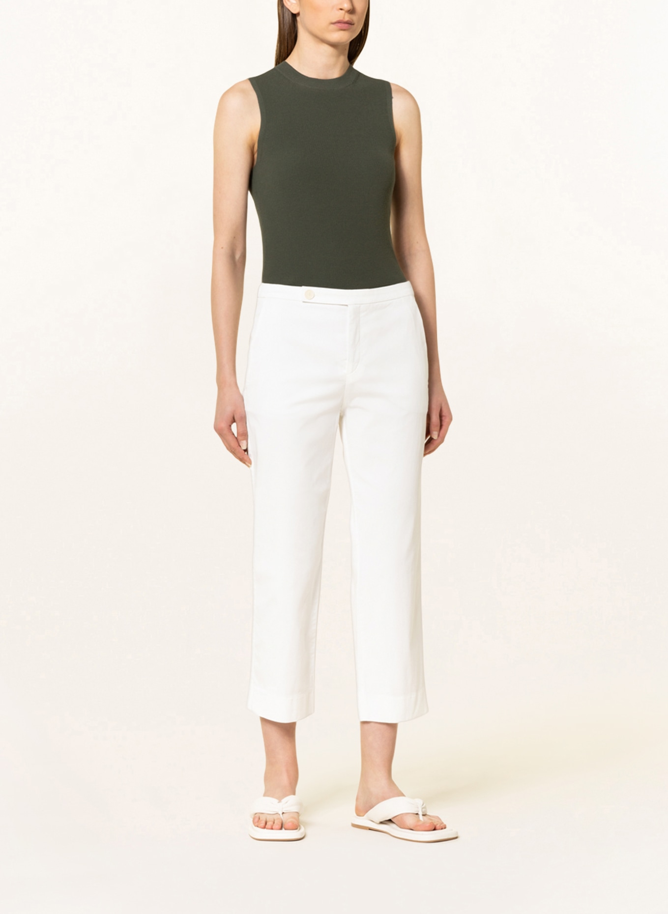 MAC DAYDREAM 7/8 pants PORTOFINO, Color: WHITE (Image 2)