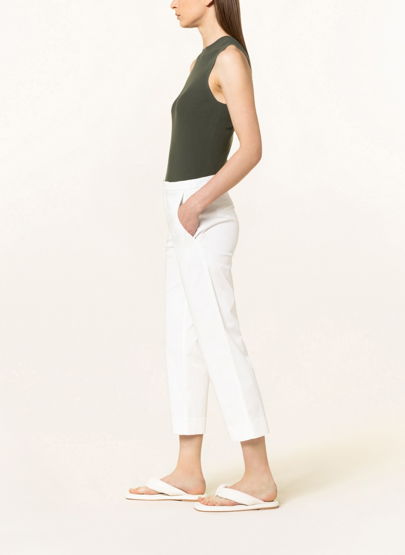 MAC DAYDREAM 7/8 pants PORTOFINO, Color: WHITE (Image 4)
