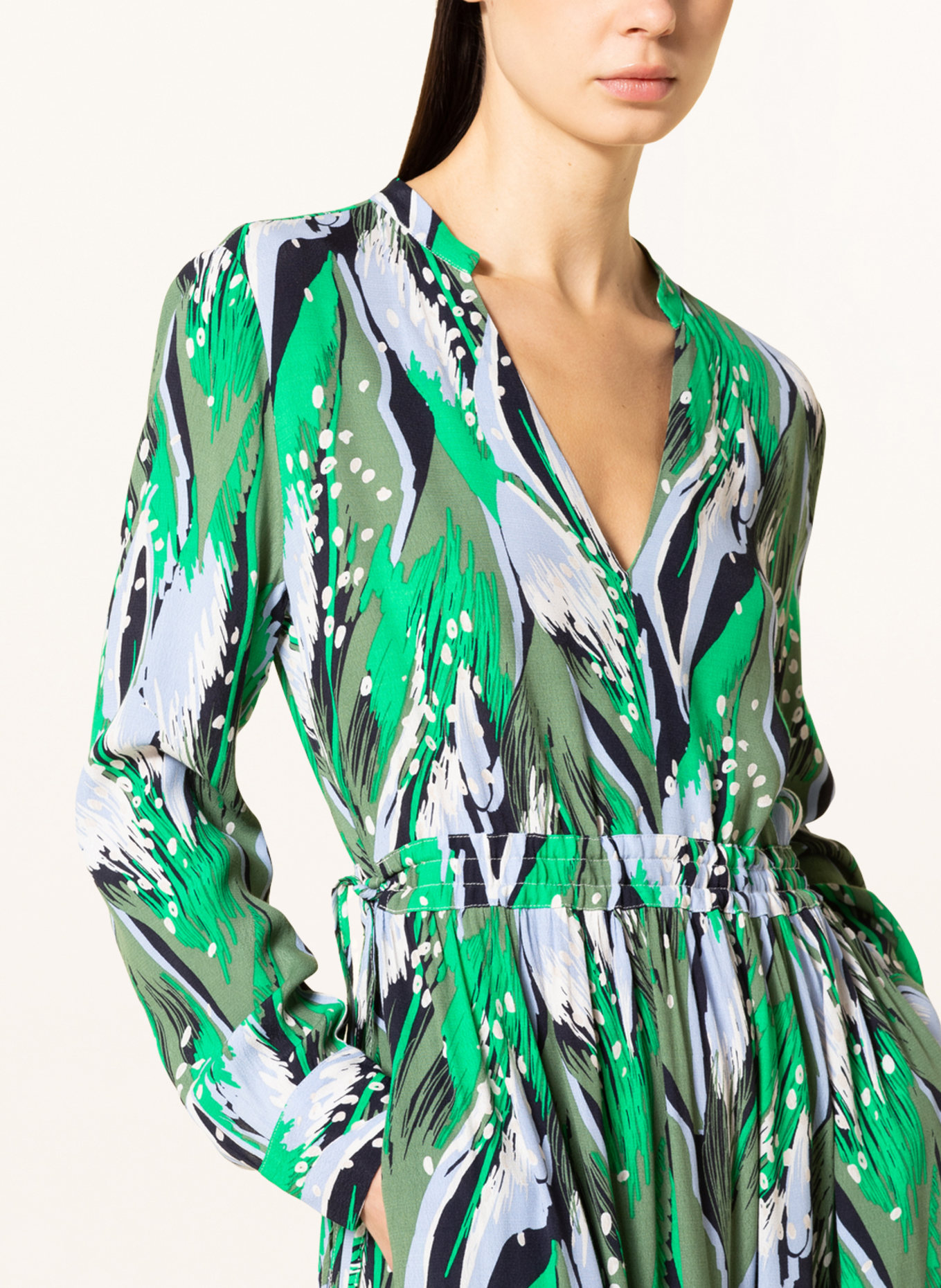 LIEBLINGSSTÜCK Dress RUJEL, Color: GREEN/ KHAKI/ LIGHT BLUE (Image 4)