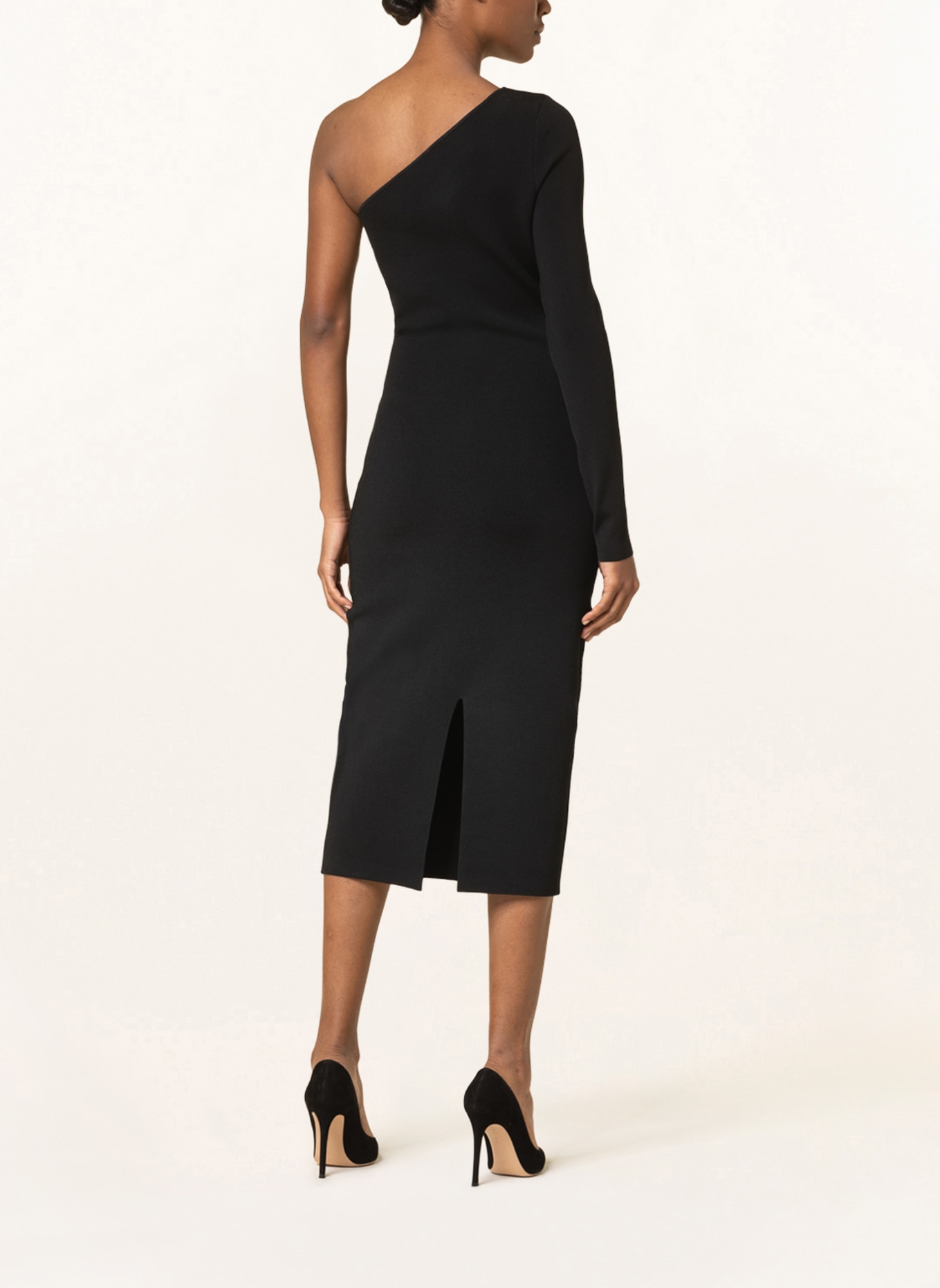VICTORIABECKHAM One-shoulder dress, Color: BLACK (Image 3)