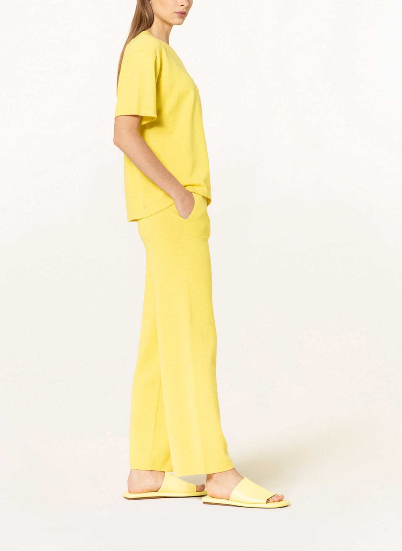 SMINFINITY Knit trousers, Color: YELLOW (Image 4)