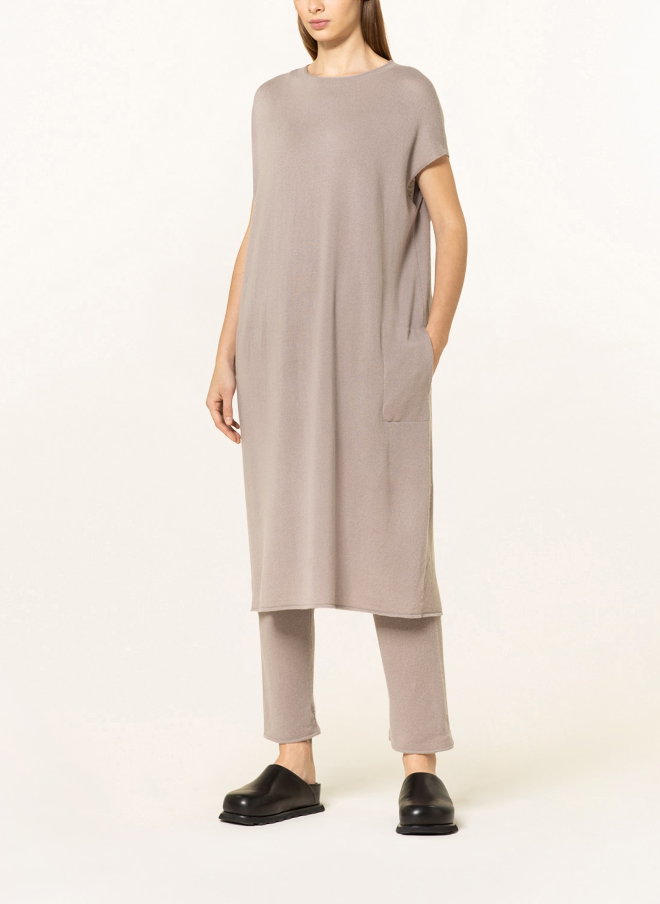 SMINFINITY Cashmere knit dress, Color: TAUPE (Image 2)