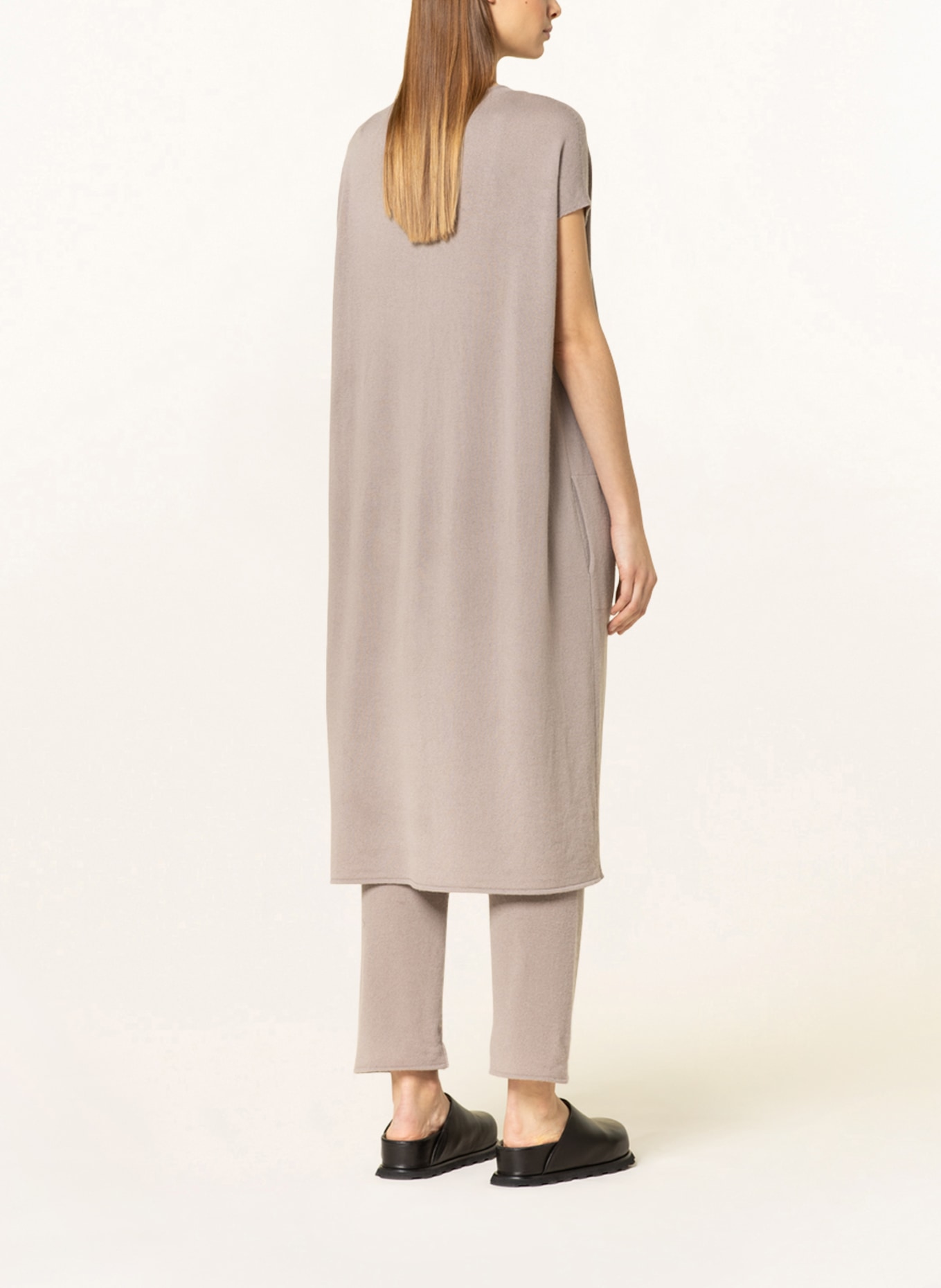 SMINFINITY Cashmere knit dress, Color: TAUPE (Image 3)