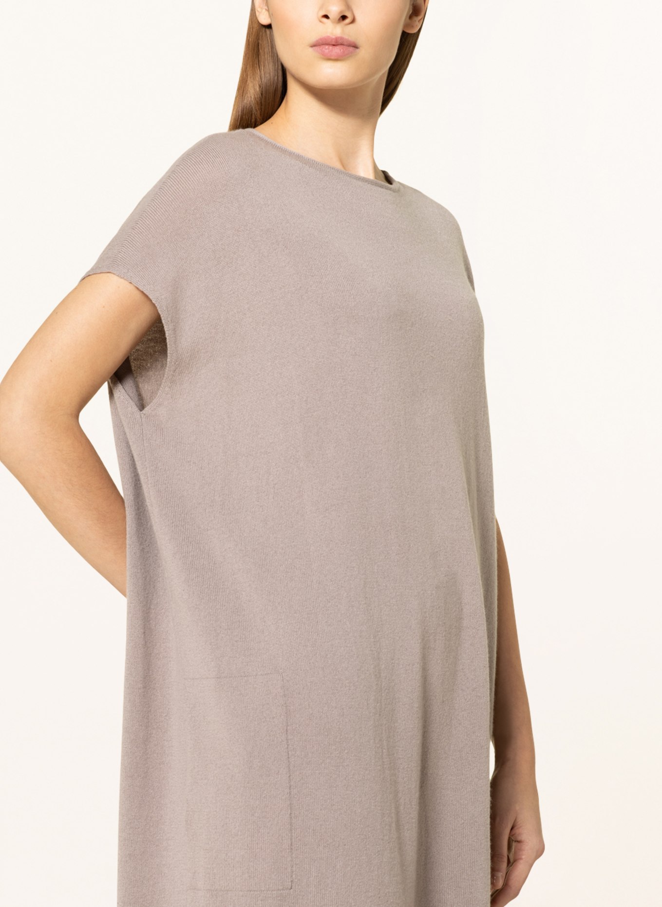 SMINFINITY Cashmere knit dress, Color: TAUPE (Image 4)