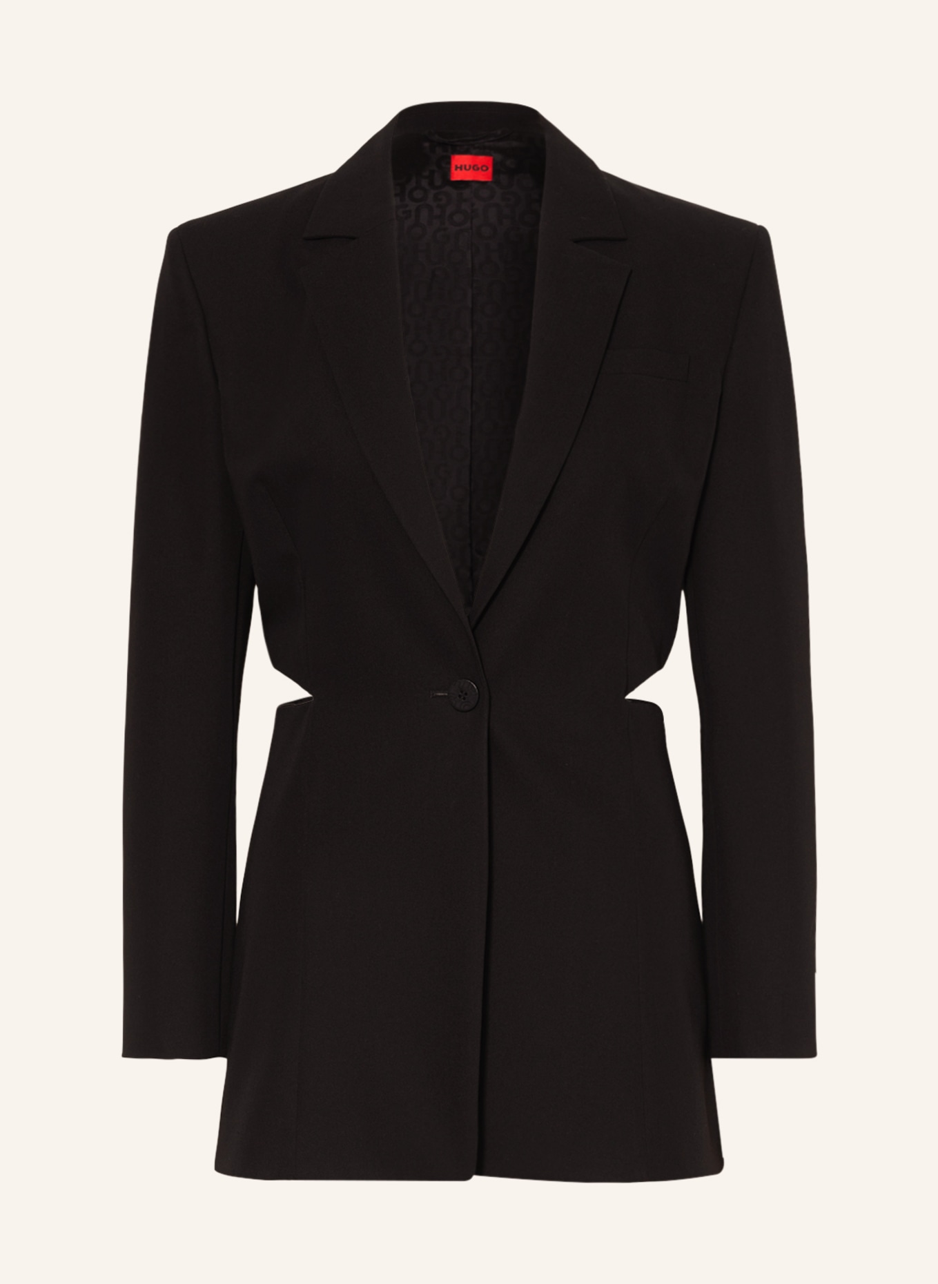 HUGO Long blazer ASONNA , Color: BLACK (Image 1)