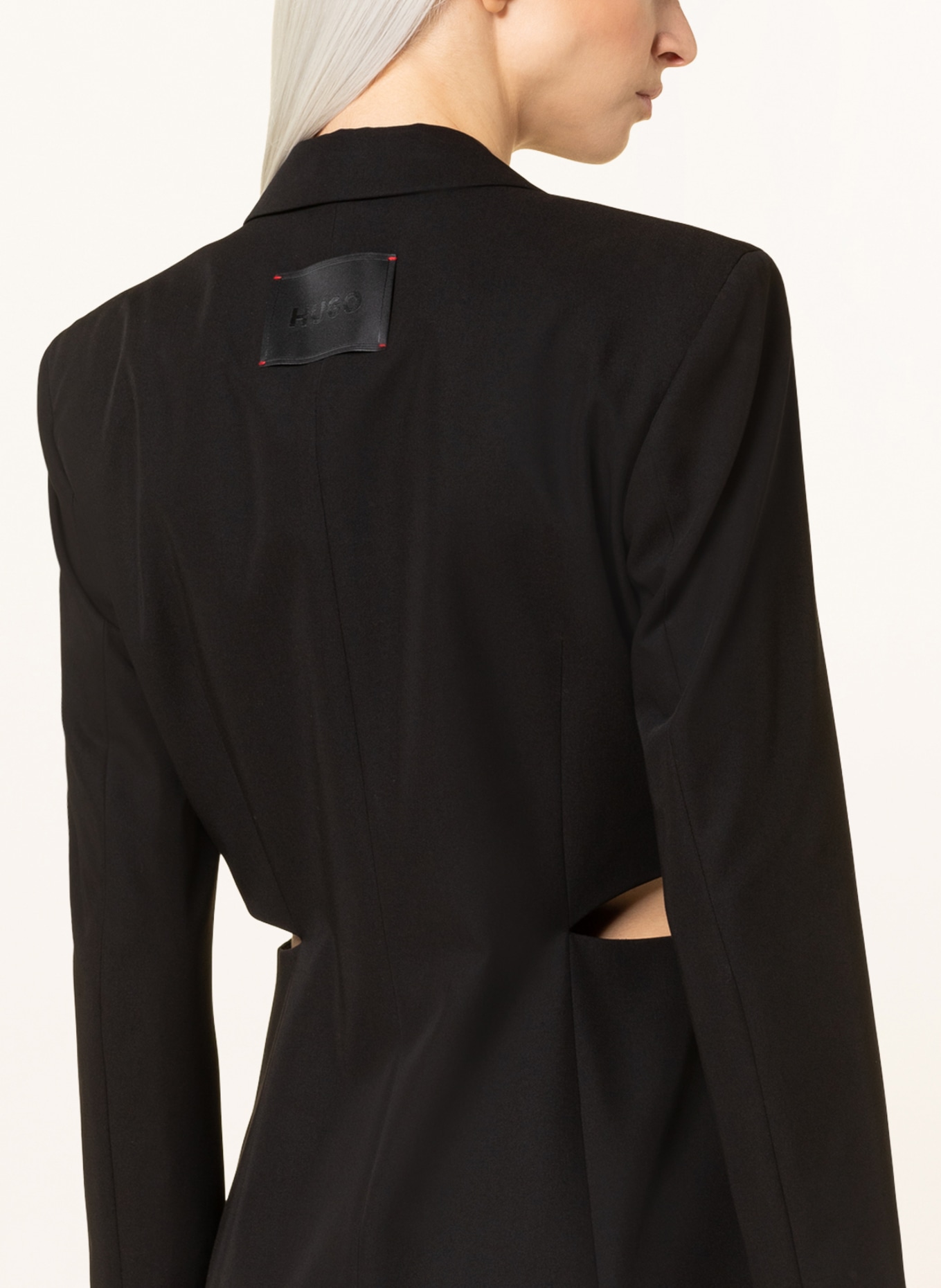 HUGO Long blazer ASONNA , Color: BLACK (Image 4)