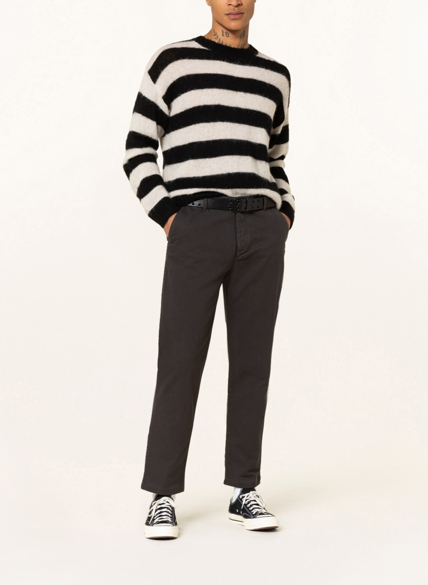 American Vintage Chino kalhoty CAYMAN Slim Fit, Barva: TMAVĚ ŠEDÁ (Obrázek 2)