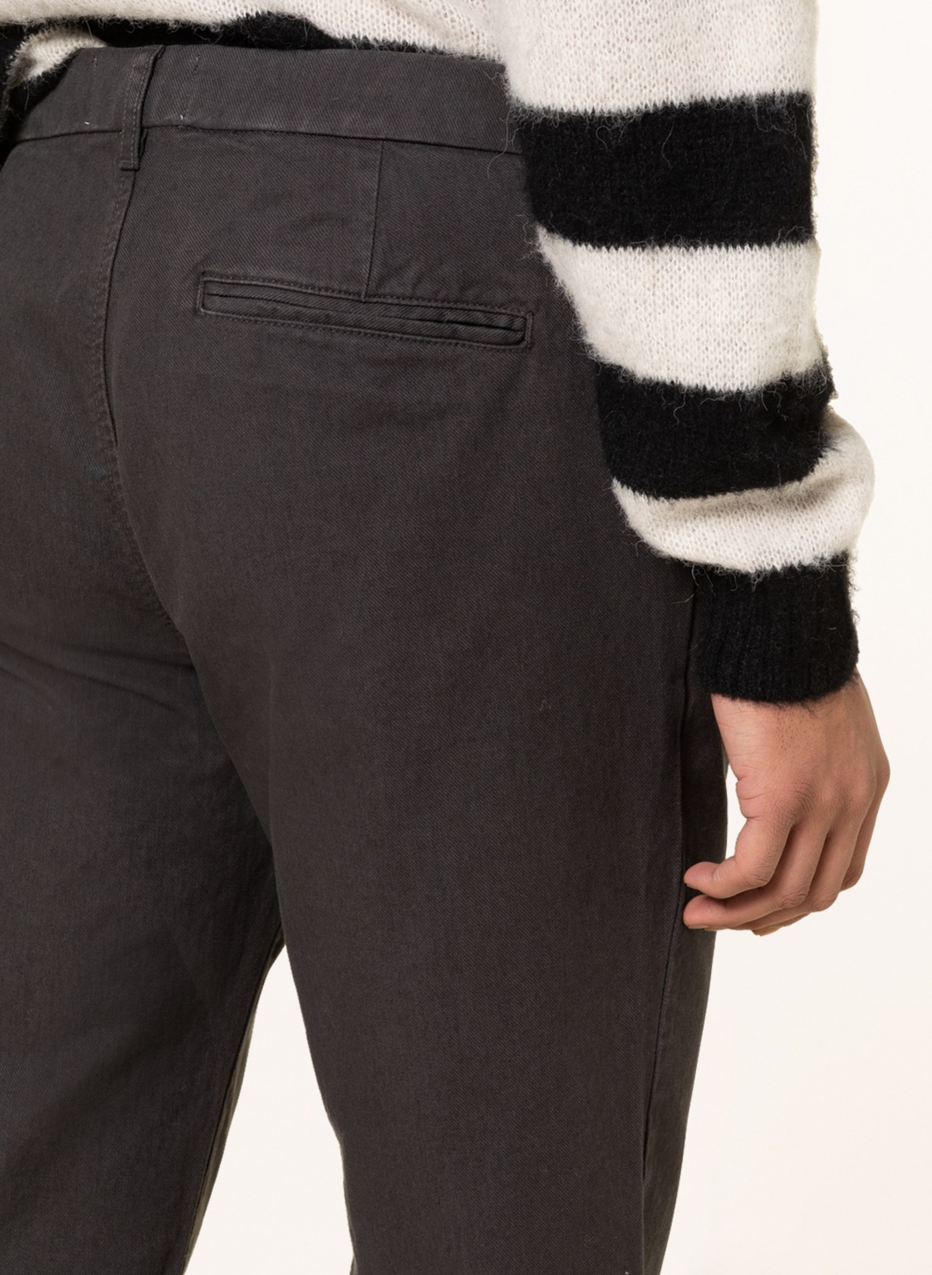 American Vintage Chino kalhoty CAYMAN Slim Fit, Barva: TMAVĚ ŠEDÁ (Obrázek 5)