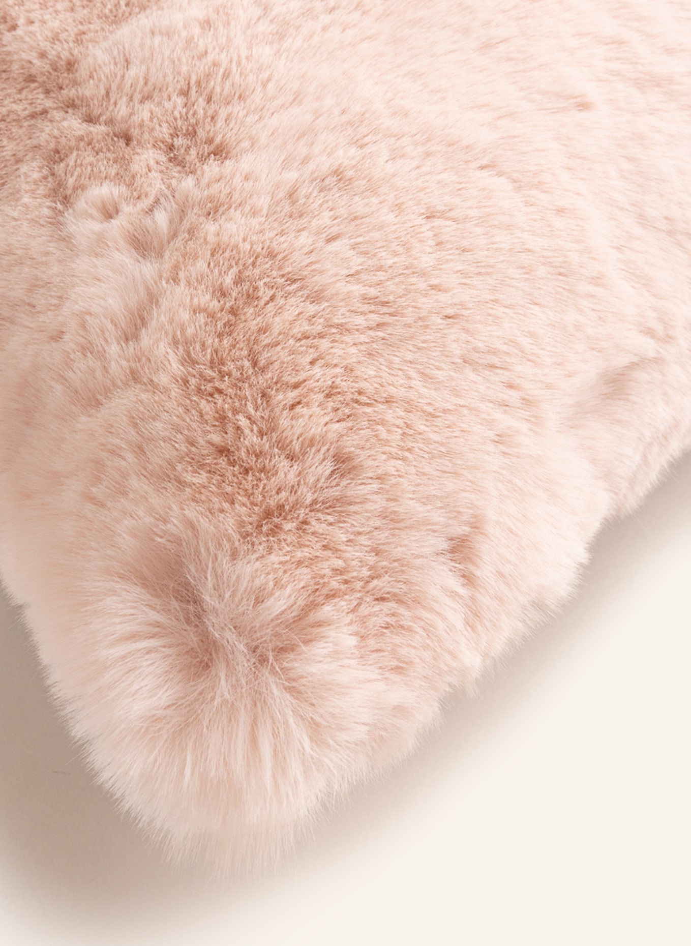 Star Home Faux fur decorative cushion, Color: LIGHT PINK/ GRAY (Image 3)