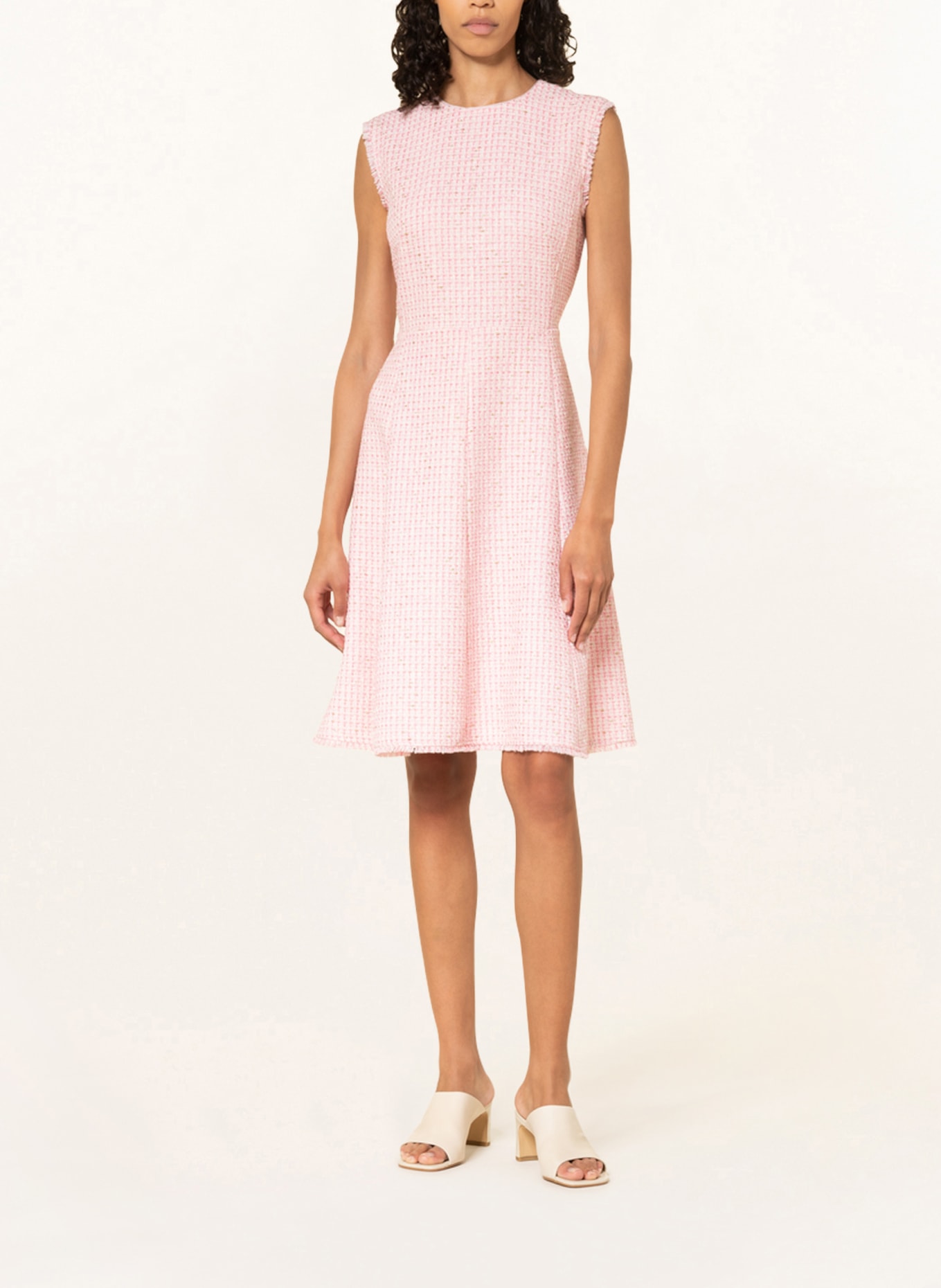 MARC CAIN Sukienka tweedowa, Kolor: 211 soft pink (Obrazek 2)