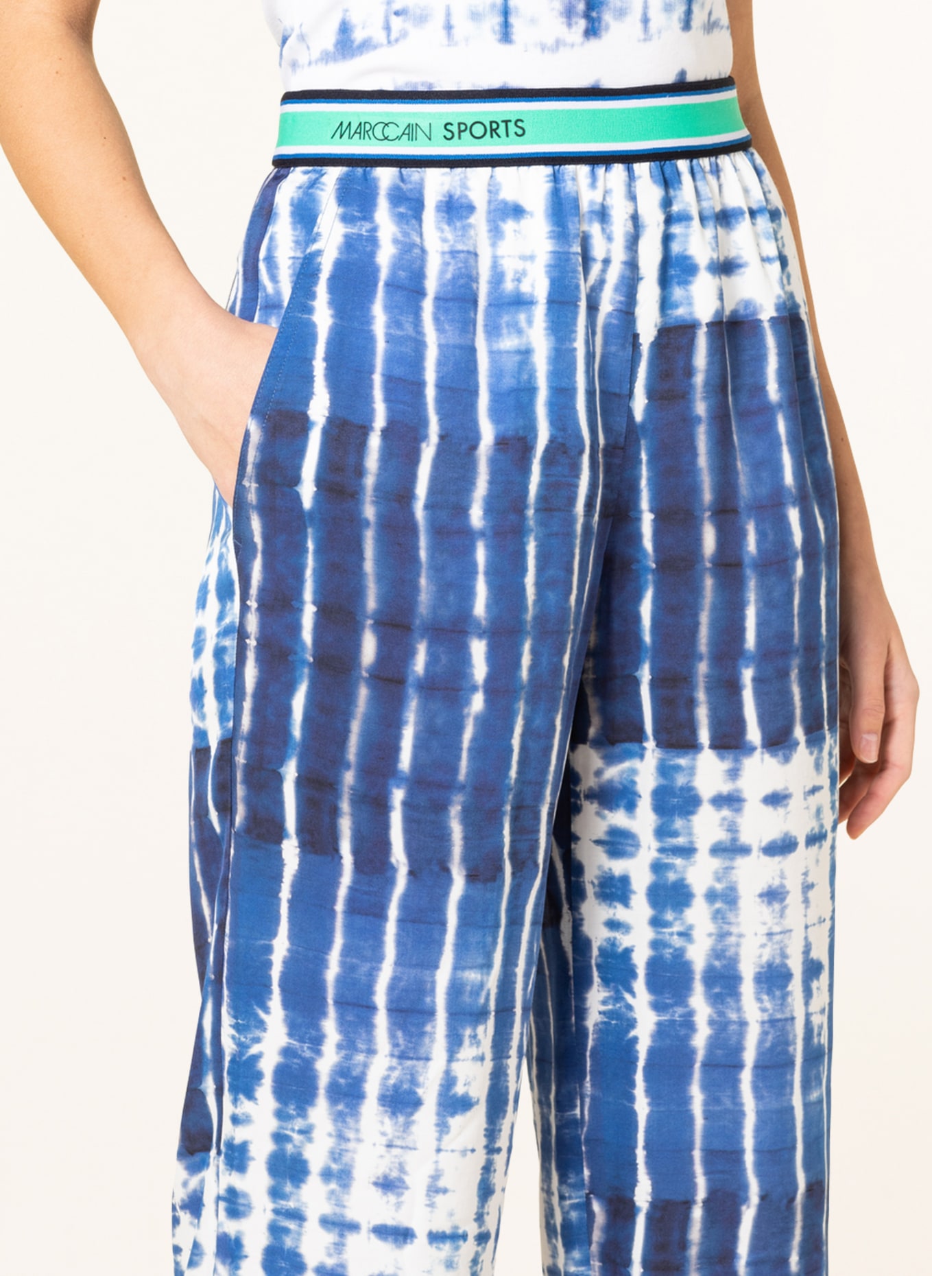 MARC CAIN Culottes , Color: 395 MIDNIGHT BLUE (Image 5)
