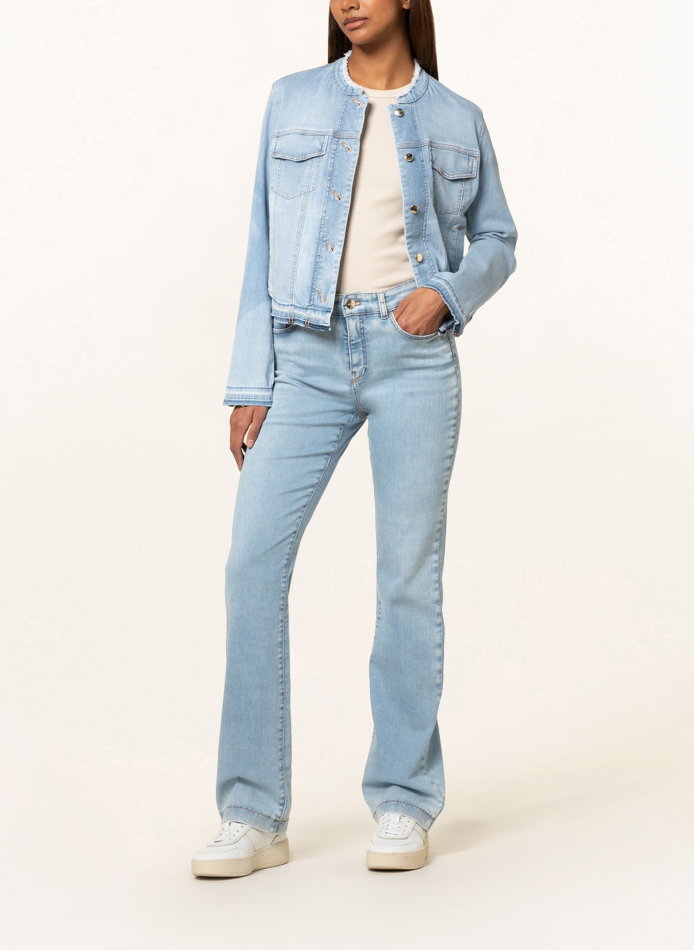 MARC CAIN Flared jeans FARO, Color: 351 baby blue (Image 2)