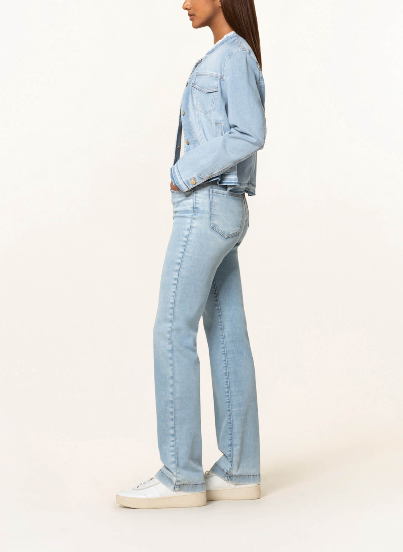 MARC CAIN Flared jeans FARO, Color: 351 baby blue (Image 4)