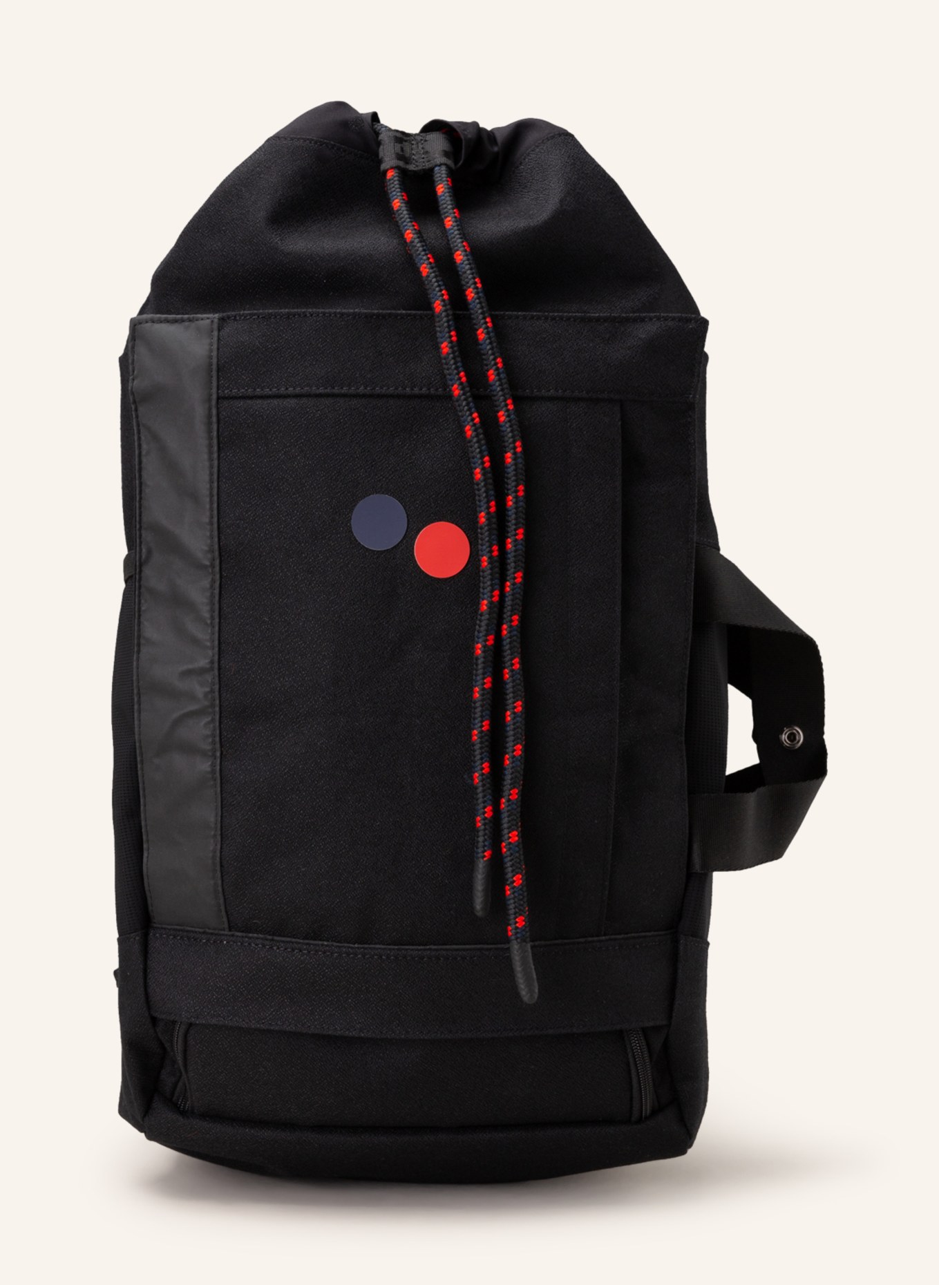 pinqponq Backpack BLOK MEDIUM 30 l, Color: BLACK (Image 1)