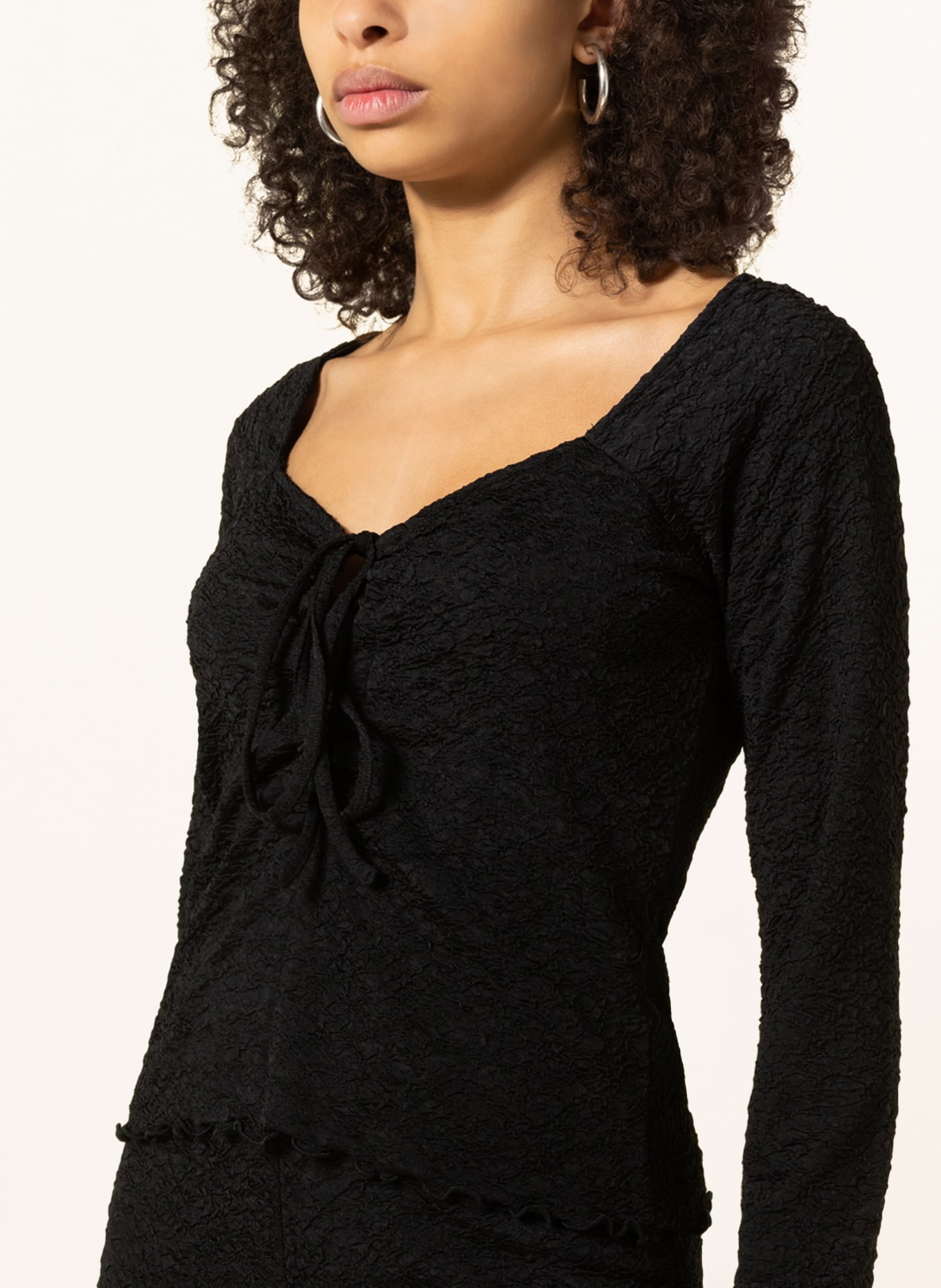 ENVII Long sleeve shirt ENLAURA, Color: BLACK (Image 4)