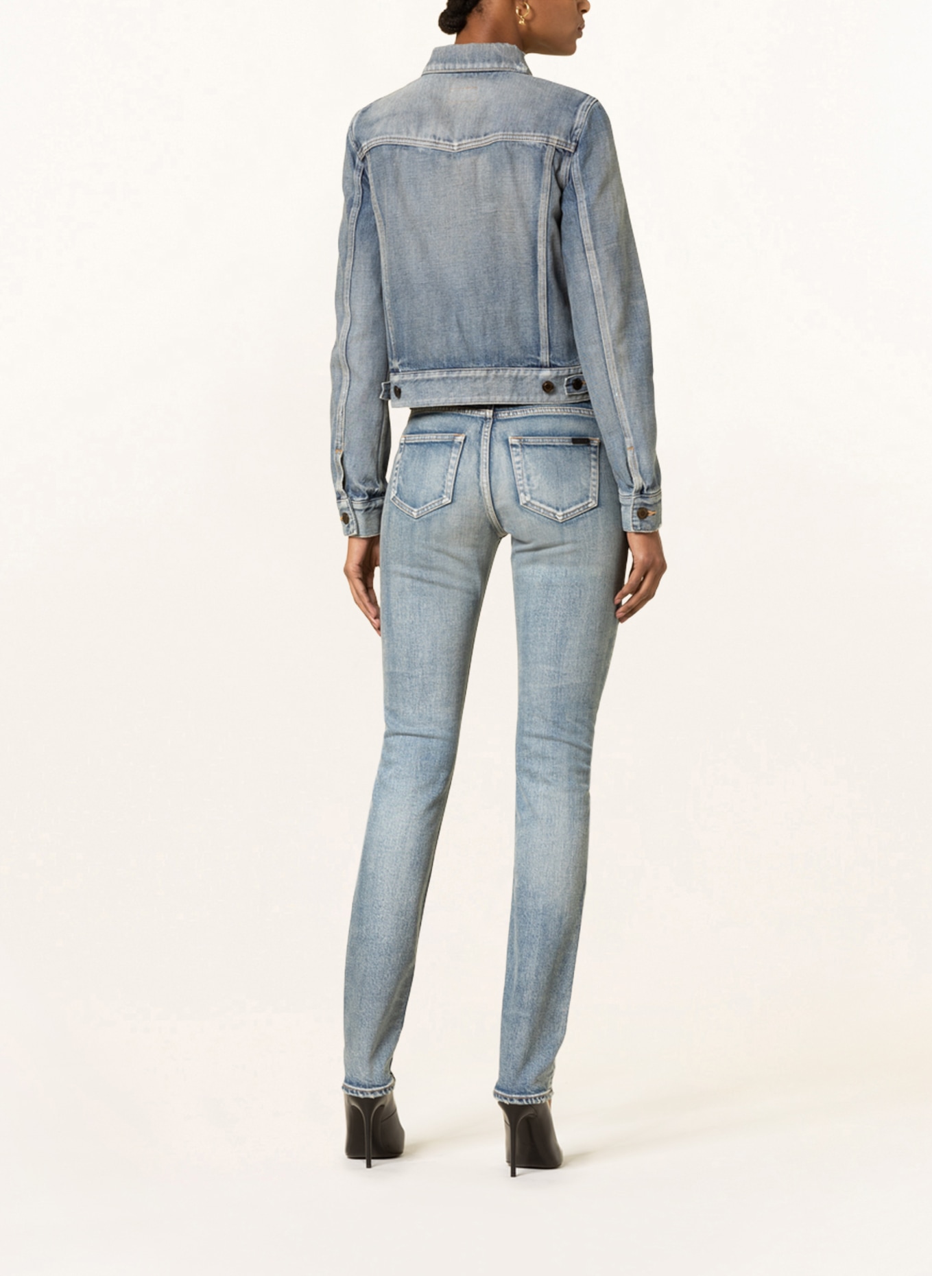 SAINT LAURENT Skinny Jeans, Farbe: 4781 DIRTY SANDY BLUE (Bild 3)
