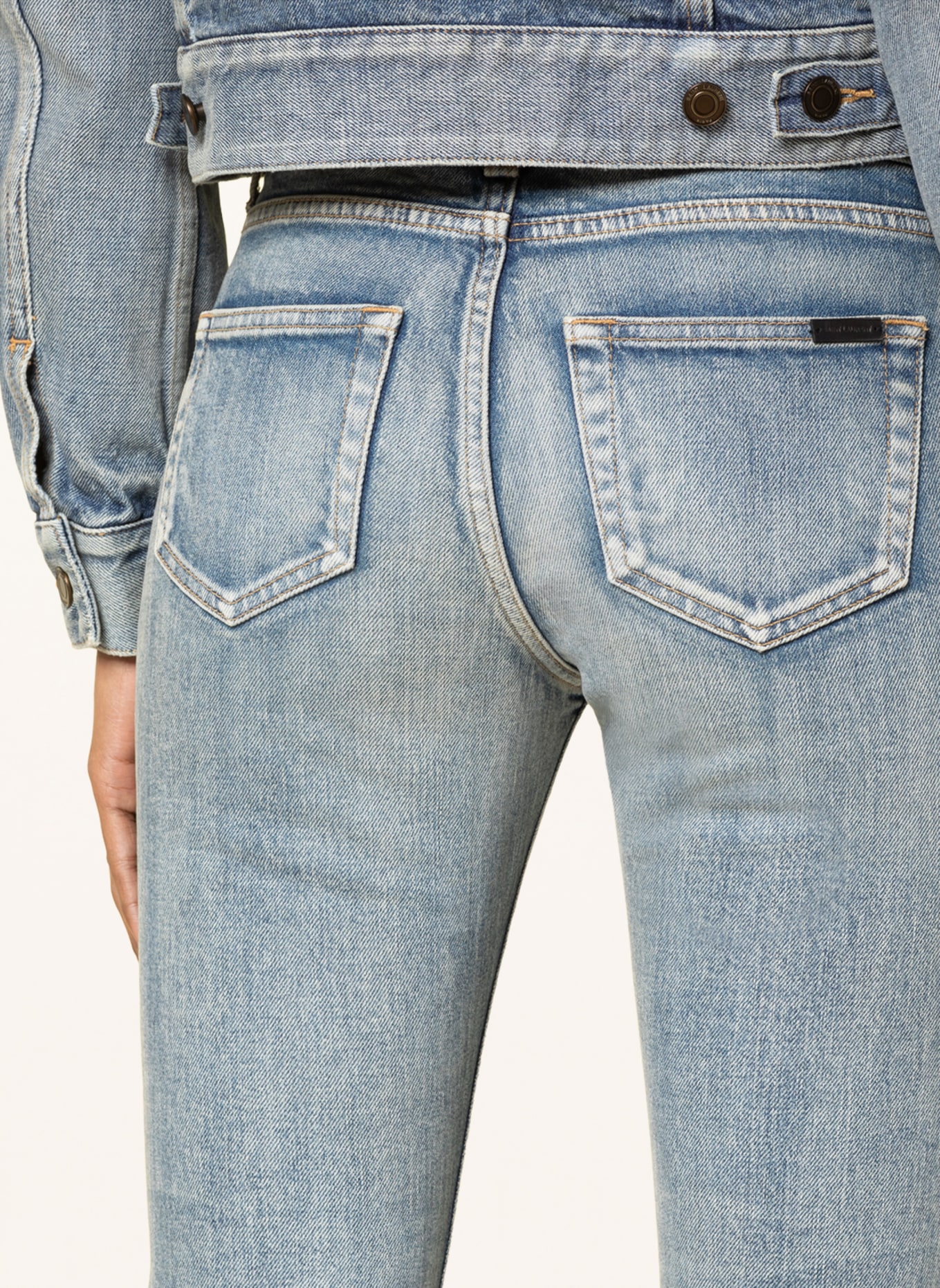 SAINT LAURENT Skinny Jeans, Farbe: 4781 DIRTY SANDY BLUE (Bild 5)