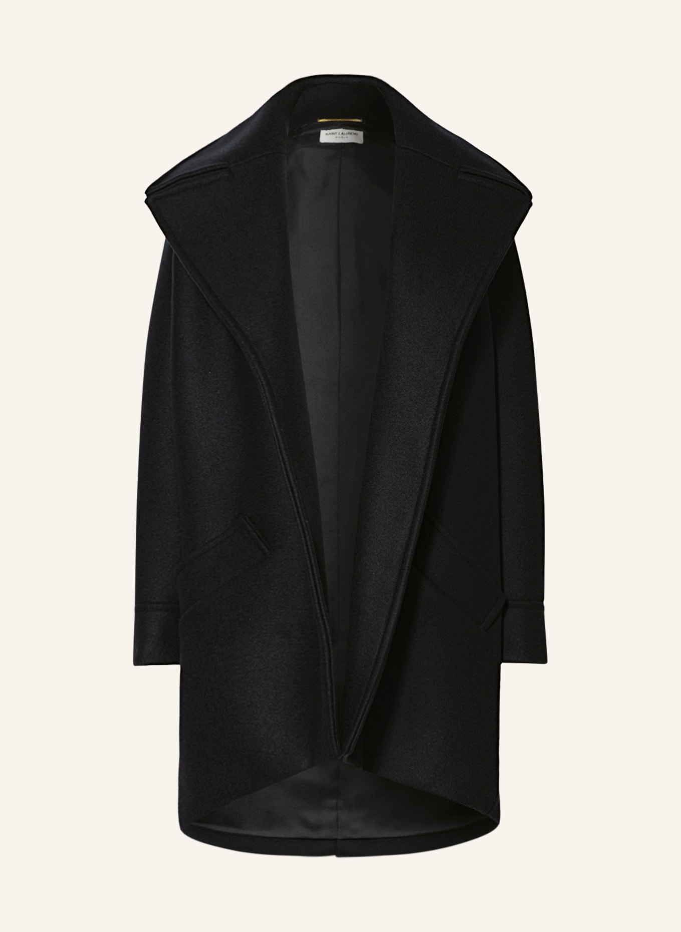 SAINT LAURENT Płaszcz wełniany oversize, Kolor: CZARNY (Obrazek 1)